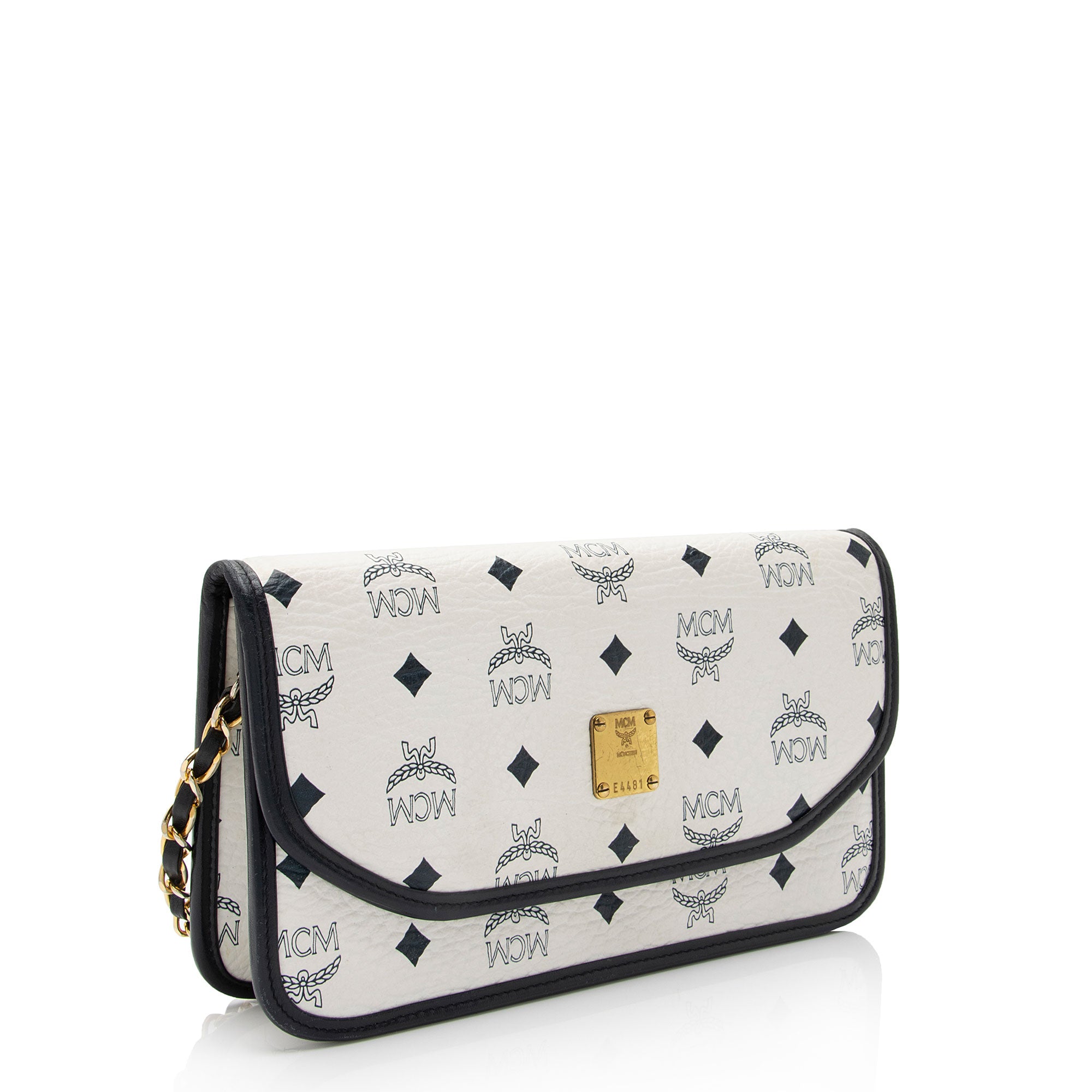 MCM Vintage Visetos Chain Flap Crossbody Bag (SHF-7gac95)