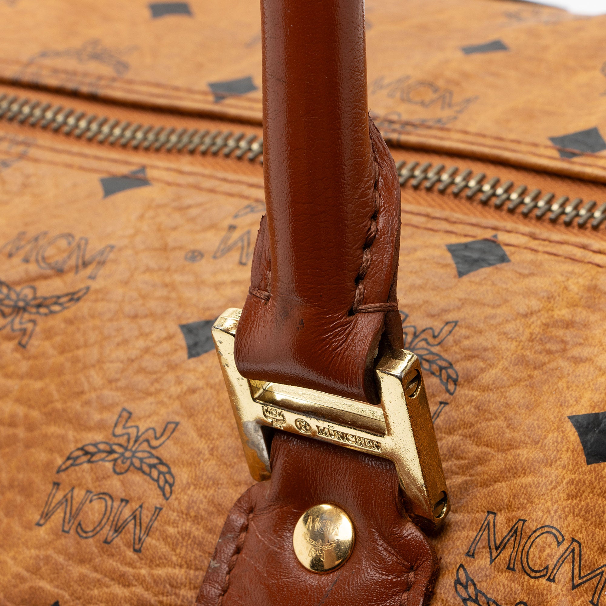 MCM Vintage Visetos Duffle Bag (SHF-G29PMP)
