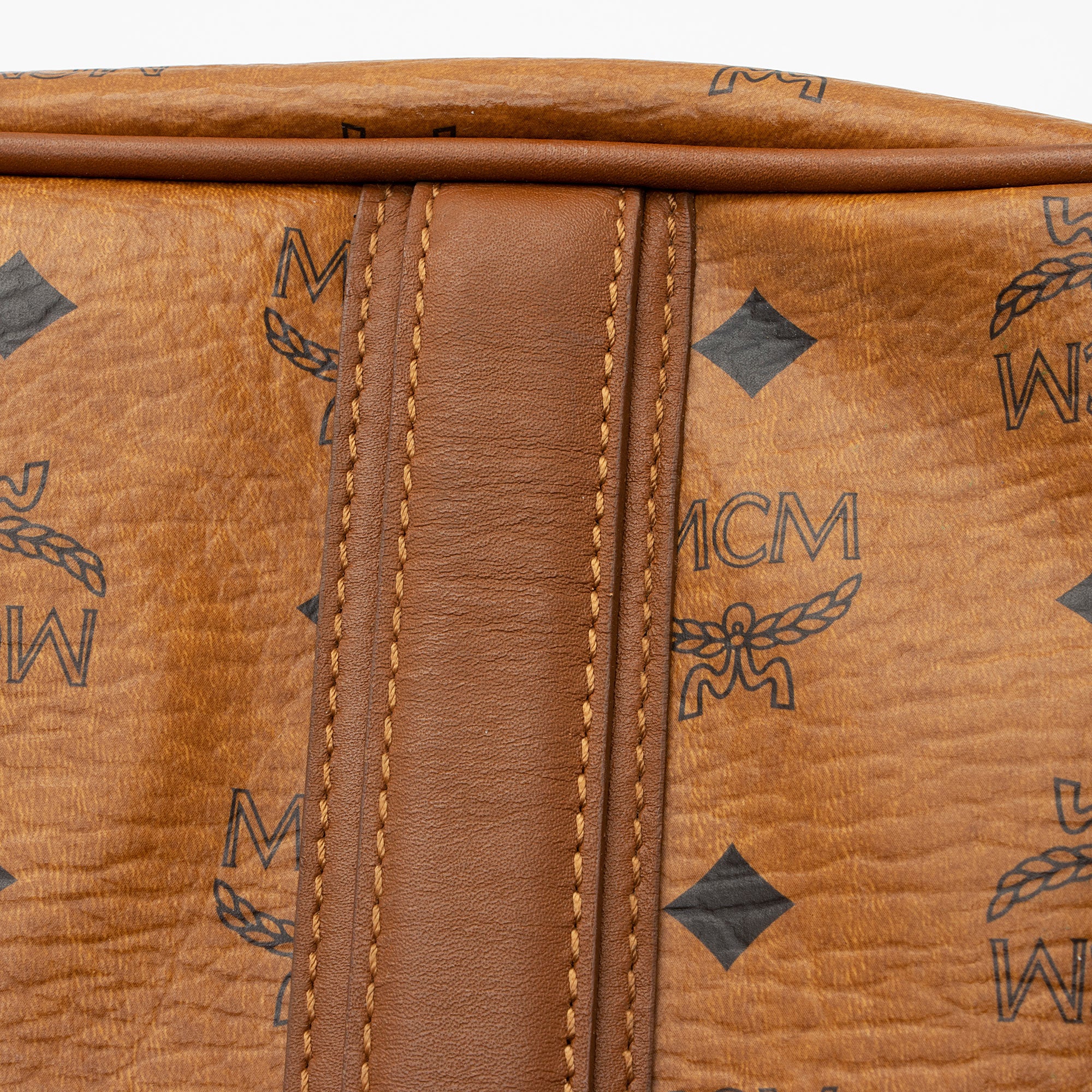 MCM Vintage Visetos Medium Shopper Tote with Pochette (SHF-o5bpVh)