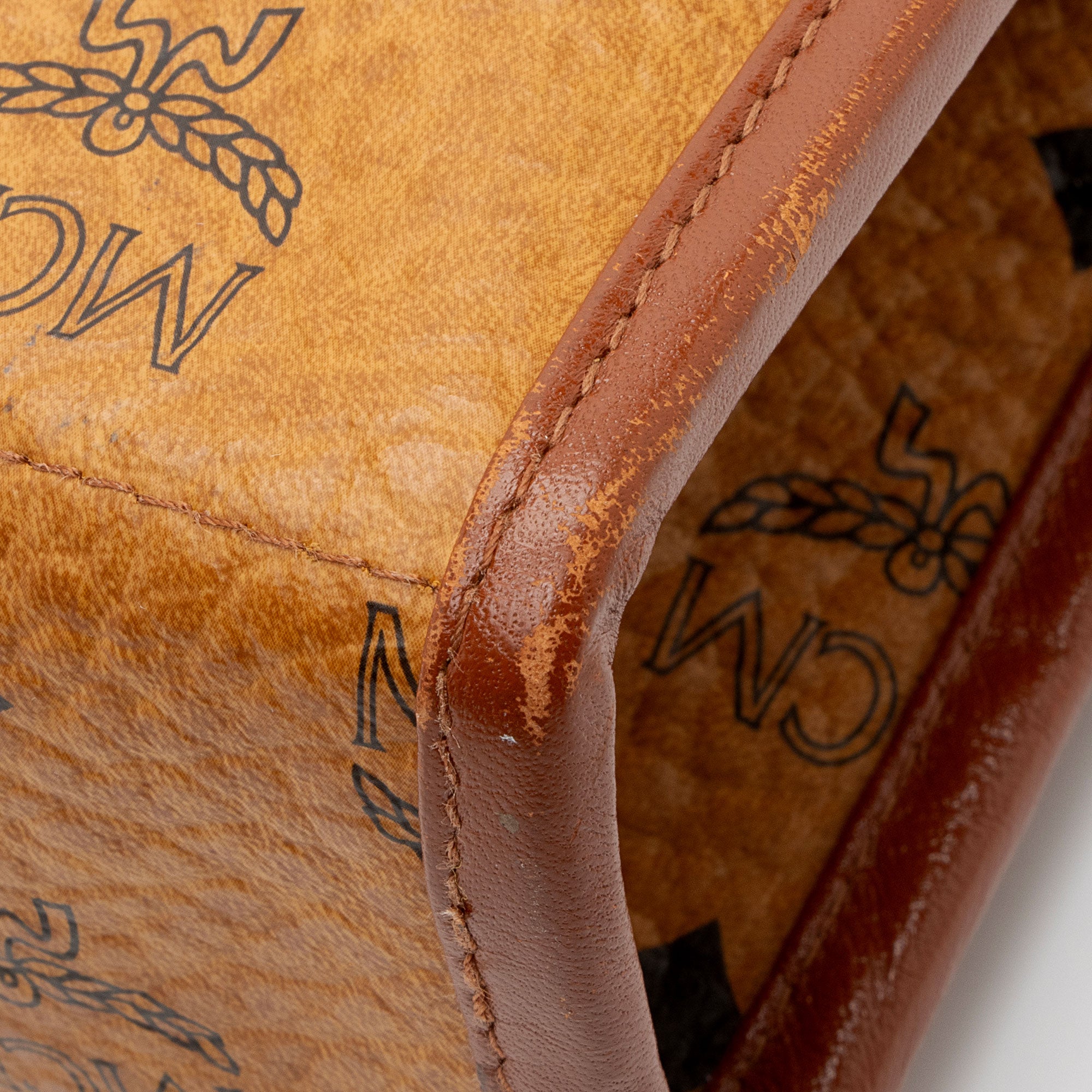 MCM Vintage Visetos Portfolio Clutch
