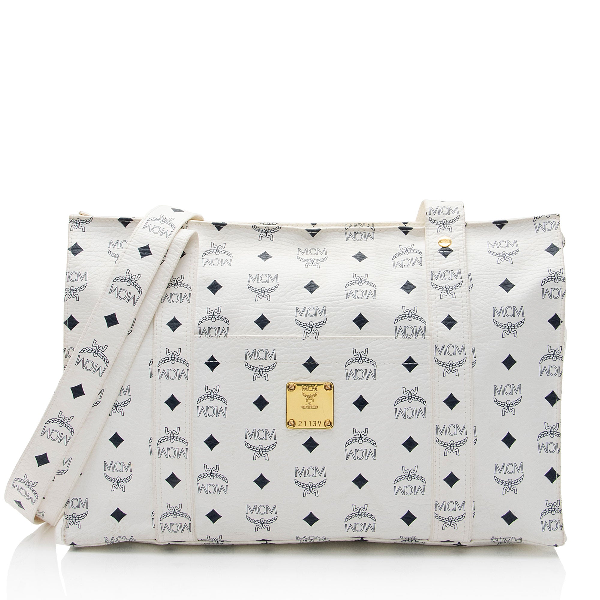 MCM Vintage Visetos Shopper Tote (SHF-e6Xe0B)
