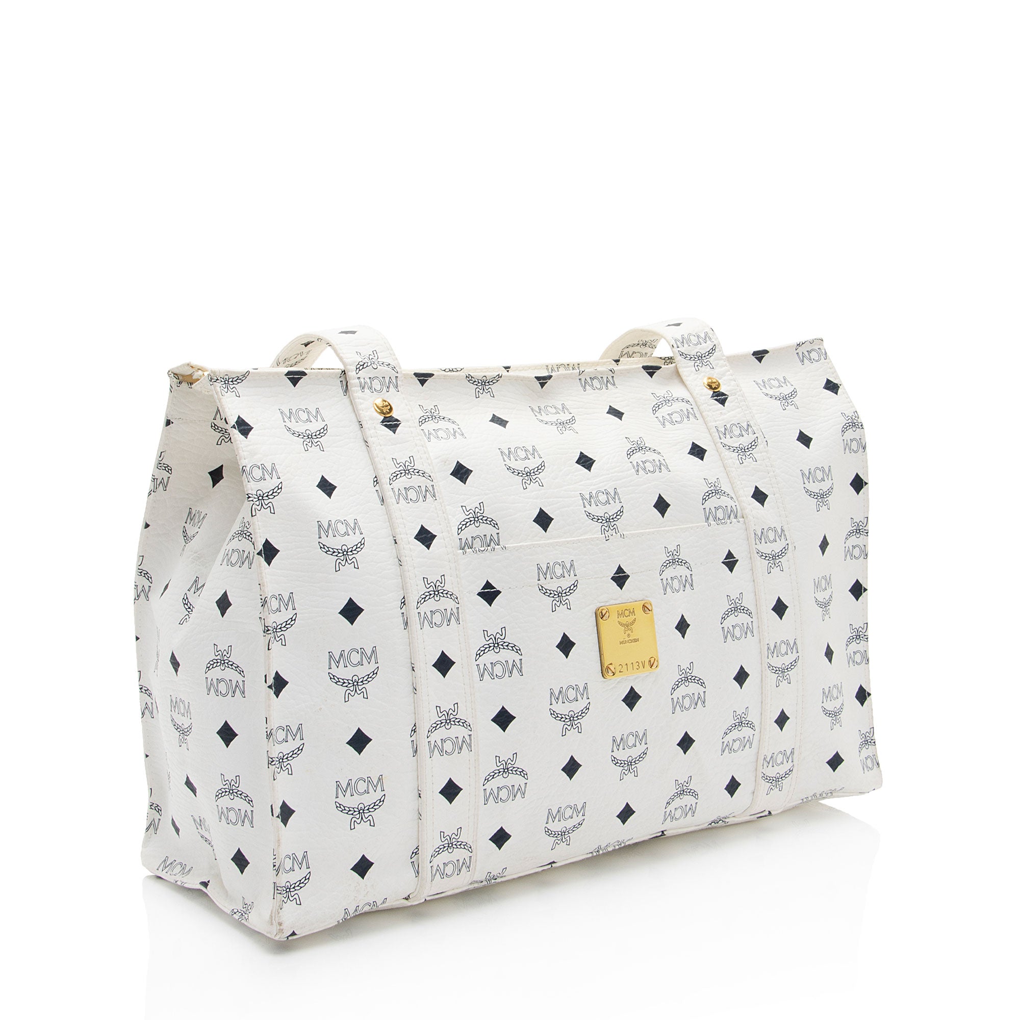 MCM Vintage Visetos Shopper Tote (SHF-e6Xe0B)