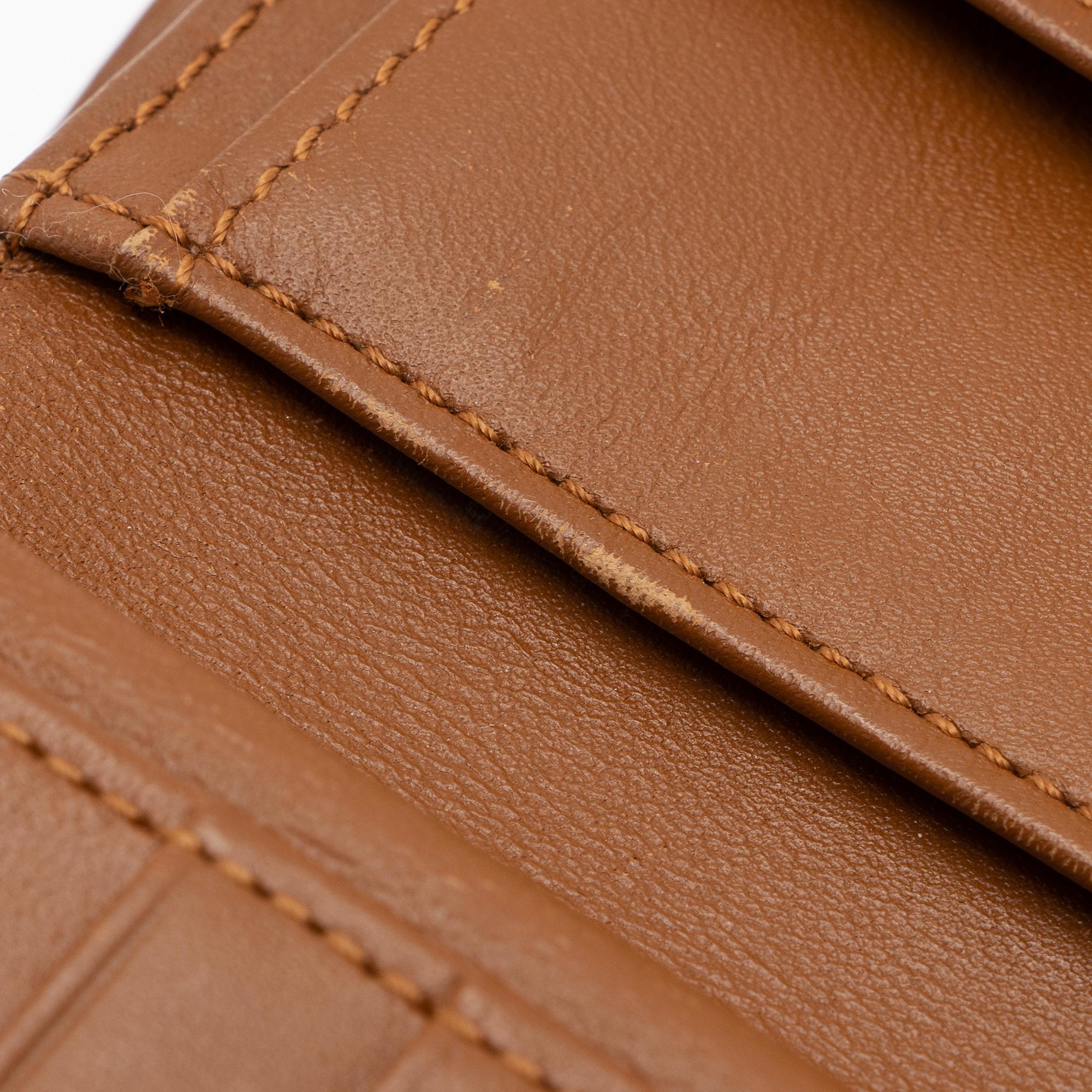 MCM Vintage Visetos Stripe Tri-Fold Wallet (SHF-23118)