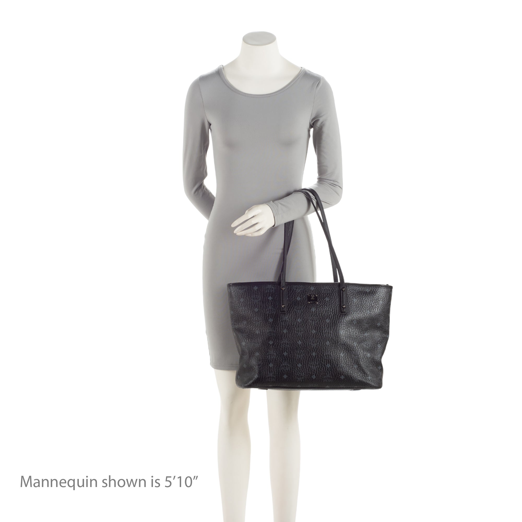 MCM Visetos Anya Top Zip Medium Shopper Tote (SHF-agJ8tU)