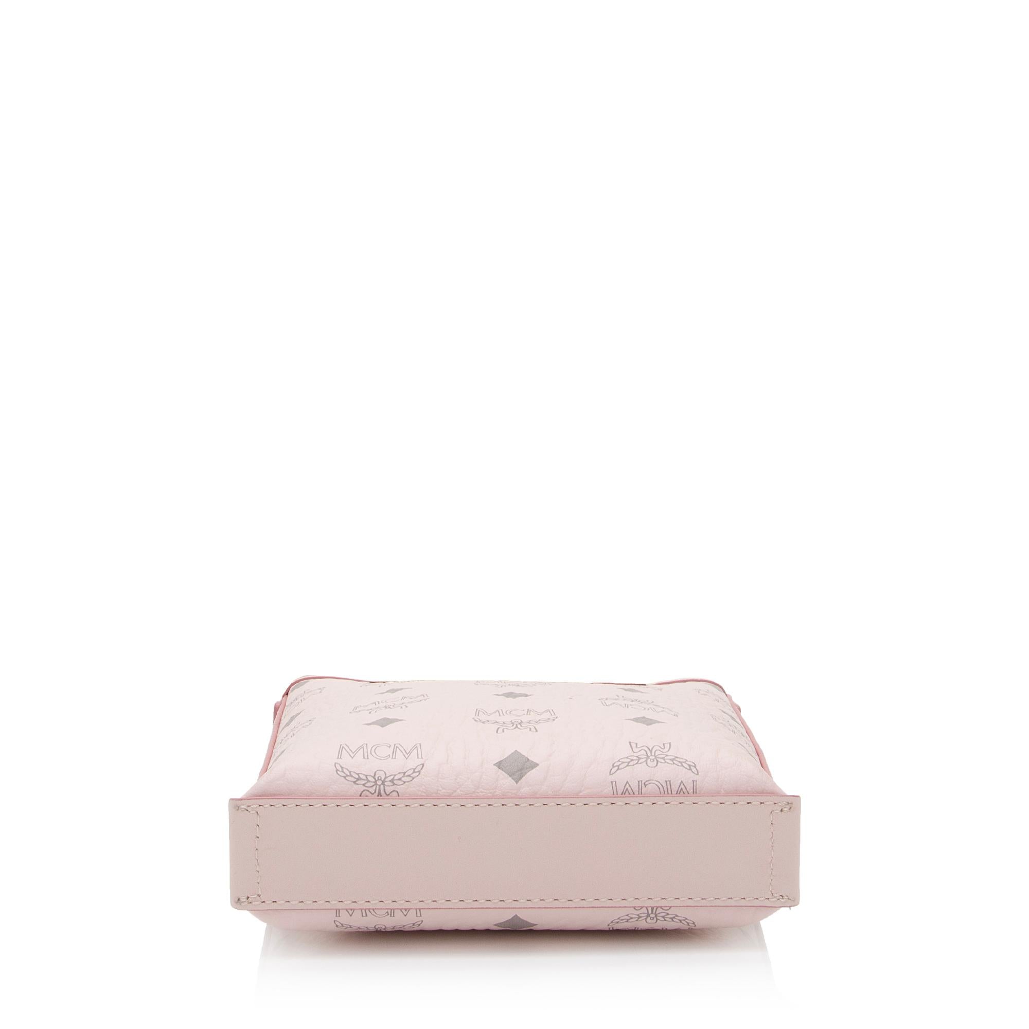 MCM Visetos Aren Mini Shopper Crossbody Bag (SHF-CyByXU)