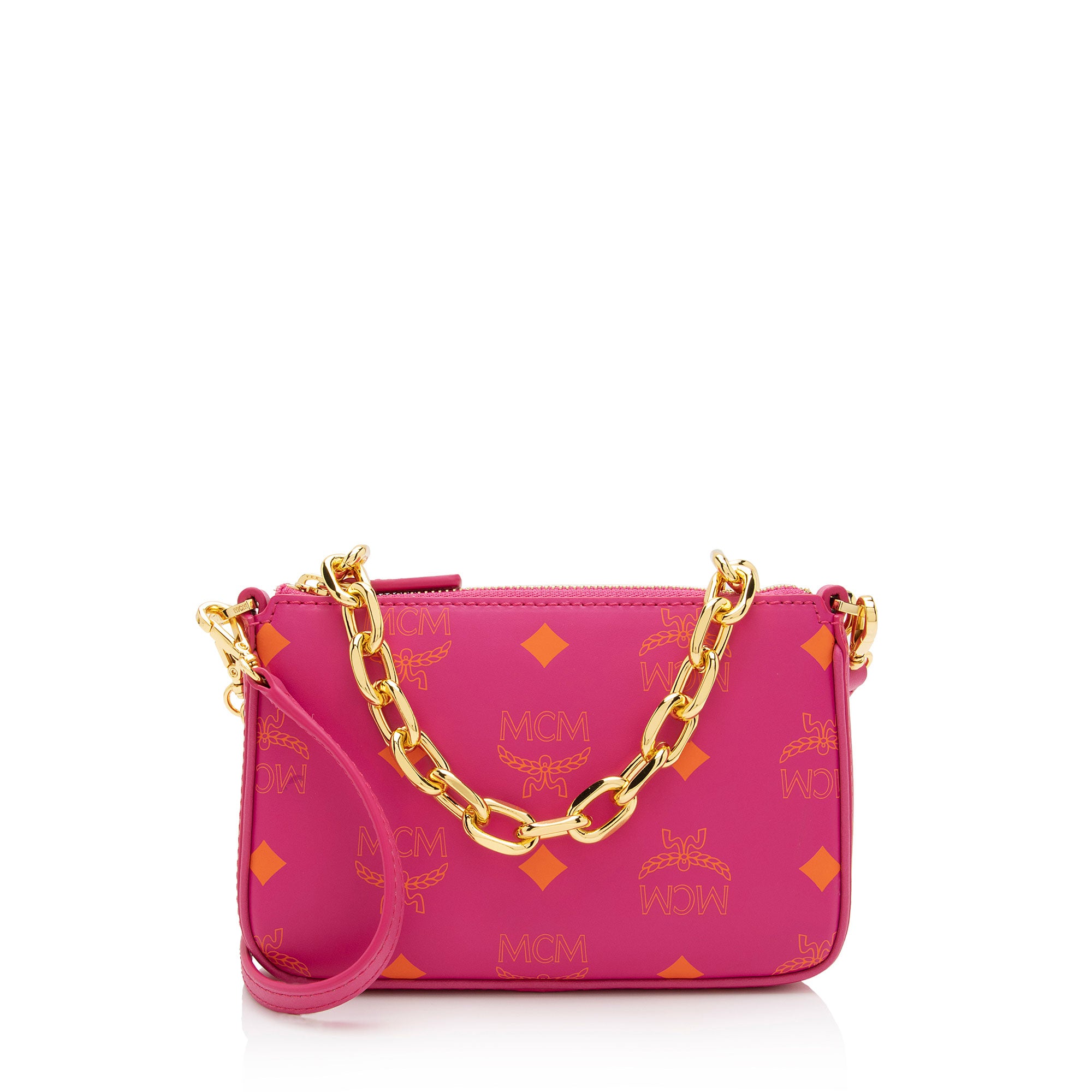 MCM Visetos Color Splash Chain Mini Crossbody (SHF-C9Mhcd)