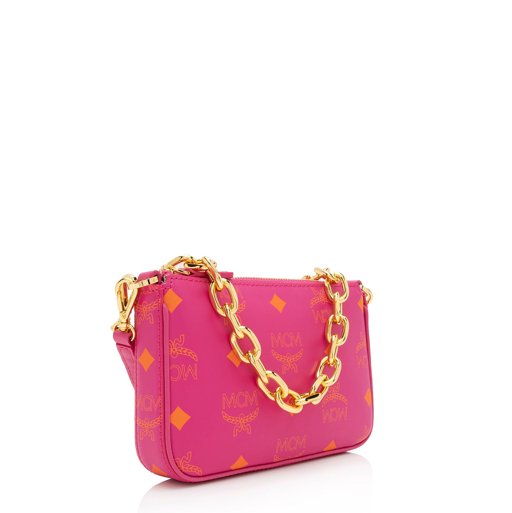 MCM Visetos Color Splash Chain Mini Crossbody (SHF-PDqTRr)