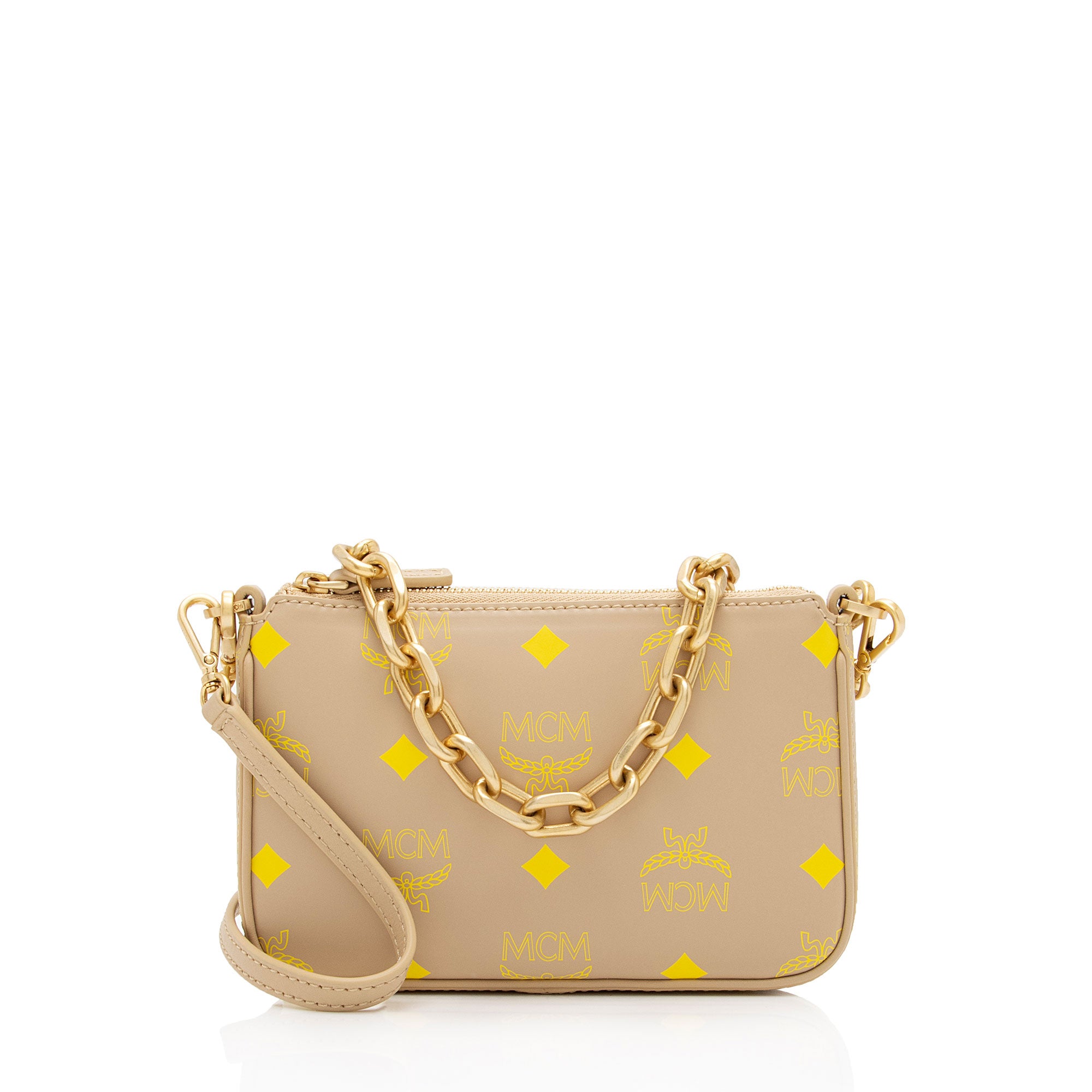 MCM Visetos Color Splash Chain Mini Crossbody (SHF-JG5U9B)