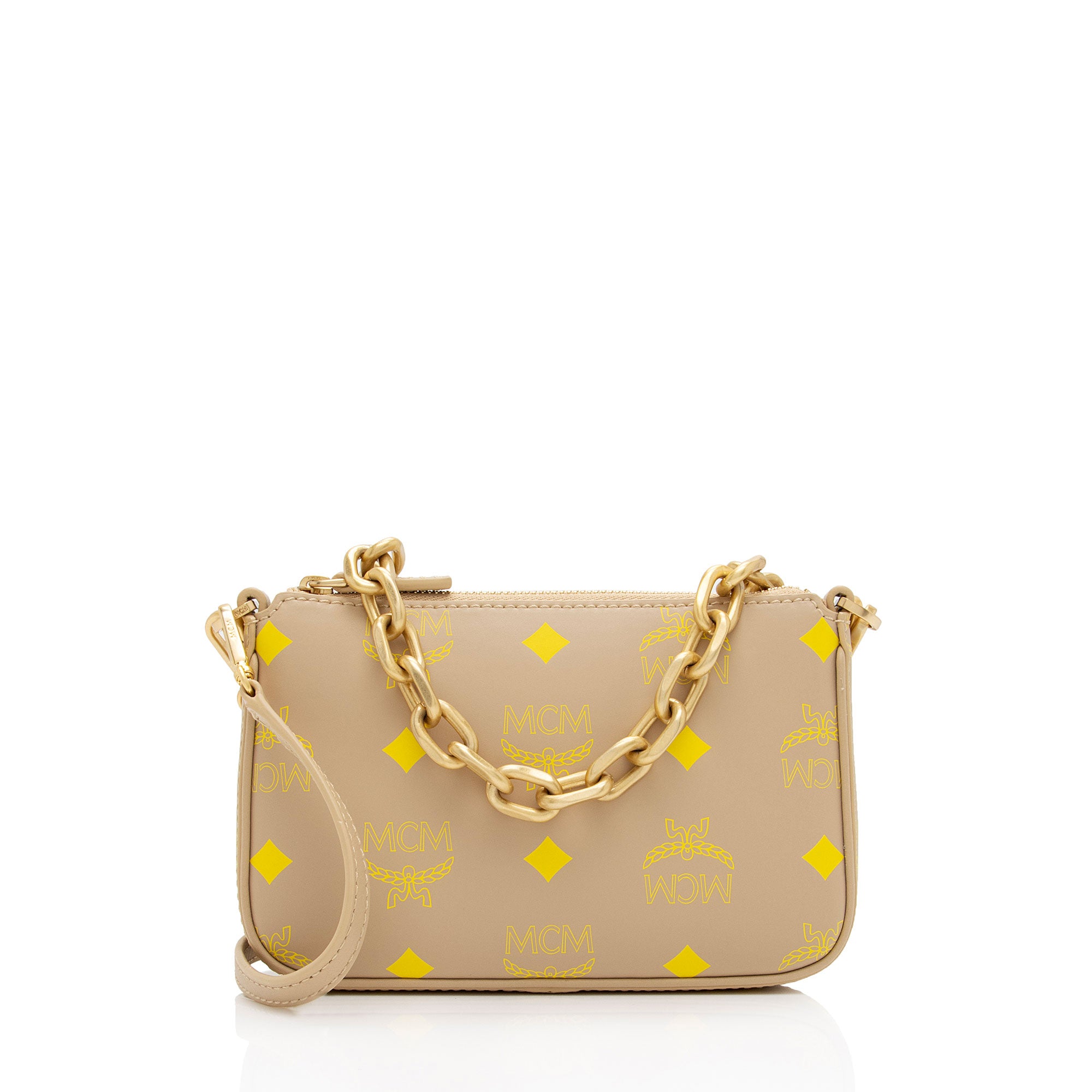 MCM Visetos Color Splash Chain Mini Crossbody