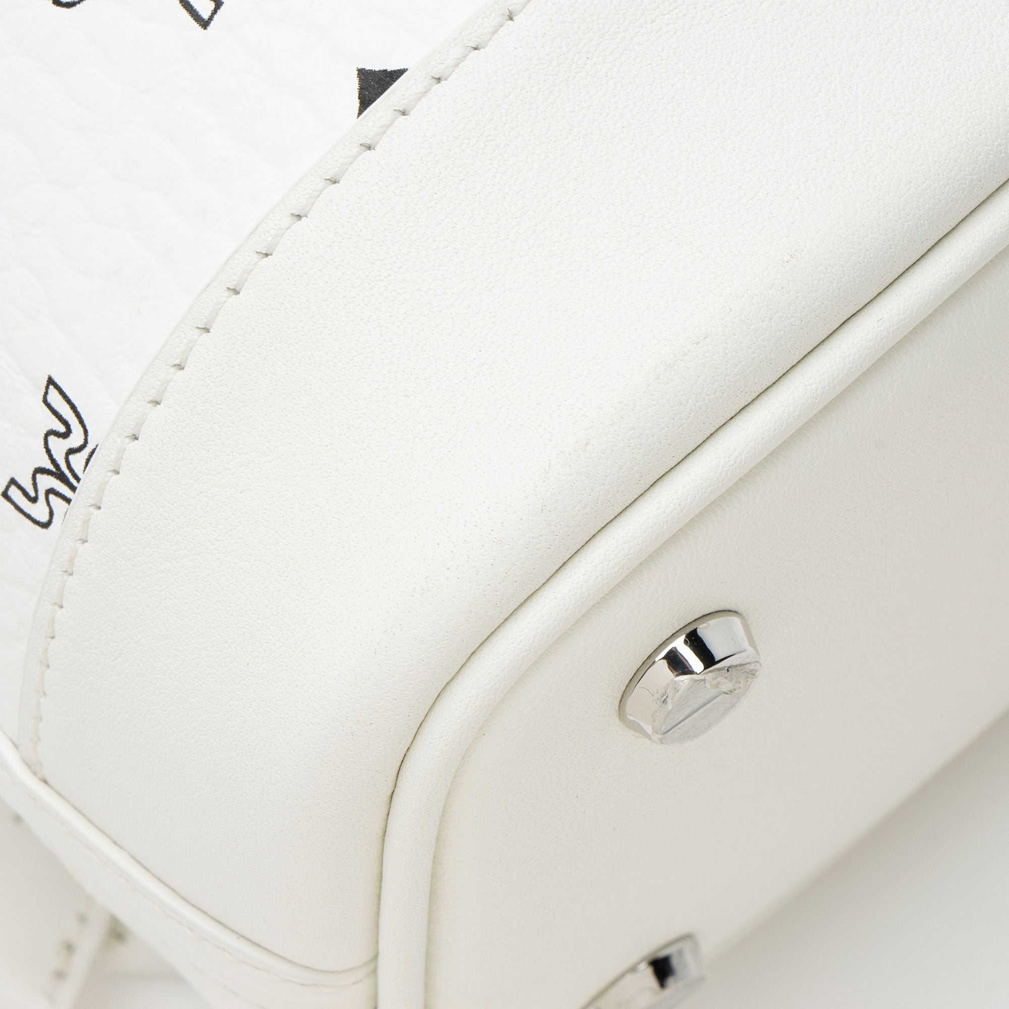 MCM Visetos Dessau Drawstring Mini Bucket Bag