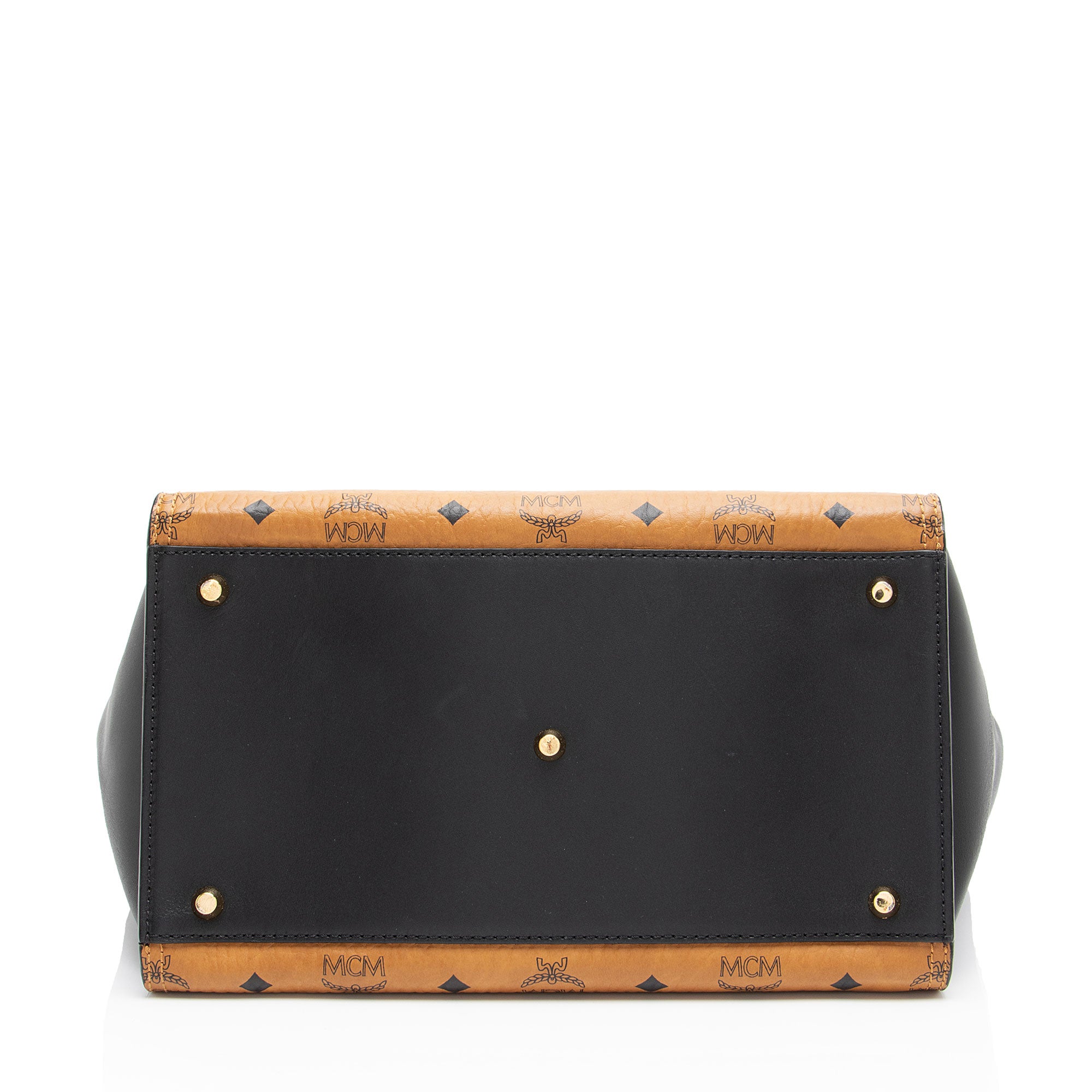 MCM Visetos Double Zip Kathy Tote