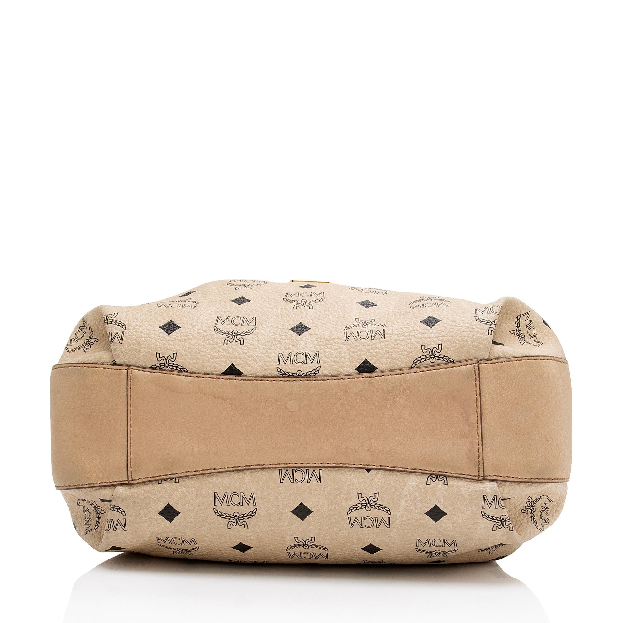 MCM Visetos Drawstring Small Shopper Tote (SHF-8S8TSU)