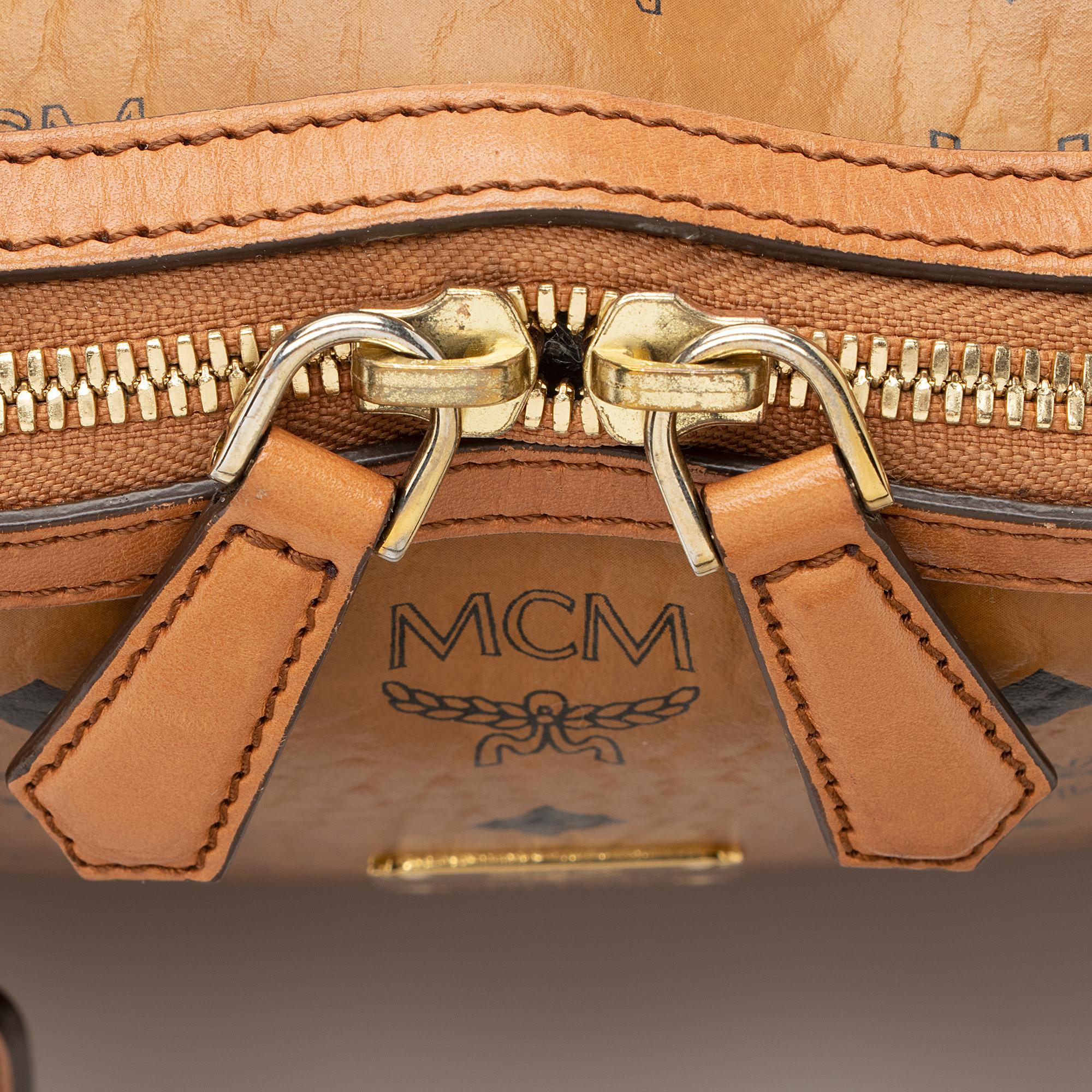 MCM Visetos Heritage Bowler Medium Satchel (SHF-22285)