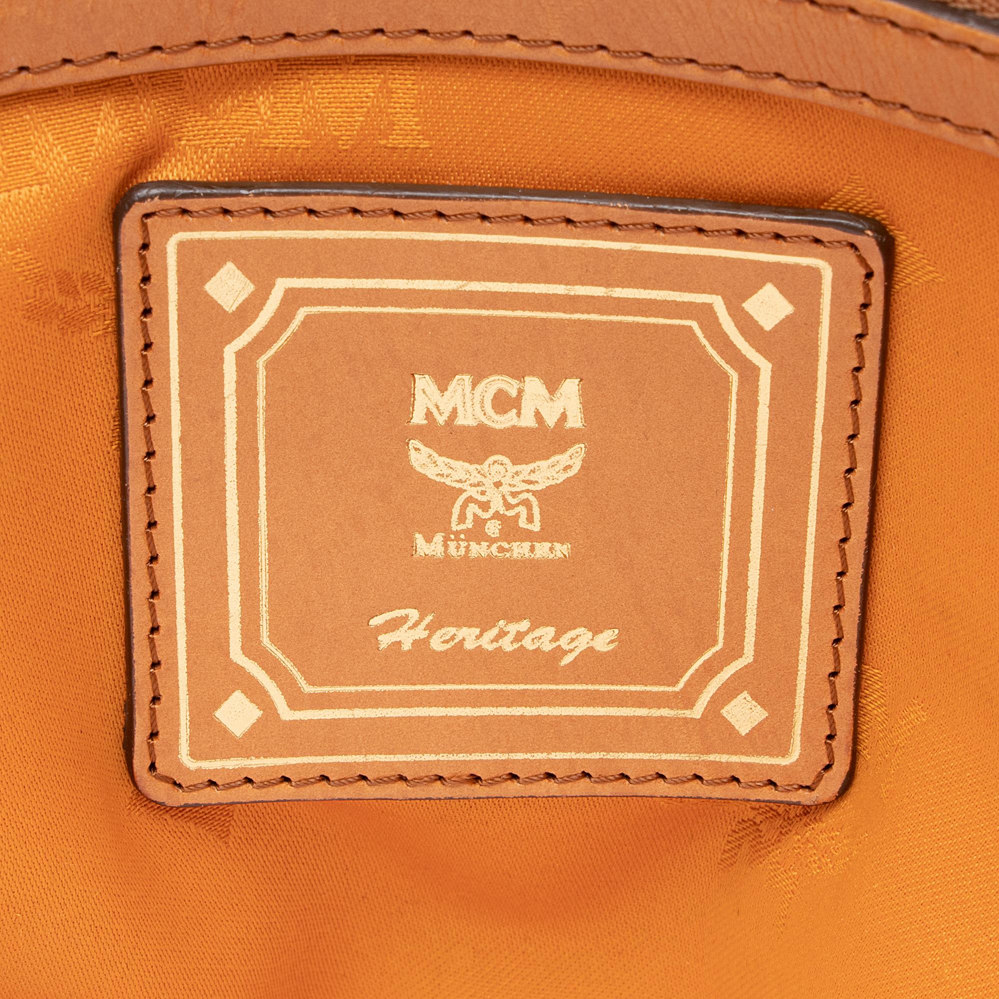 MCM Visetos Heritage Bowler Medium Satchel (SHF-22285)