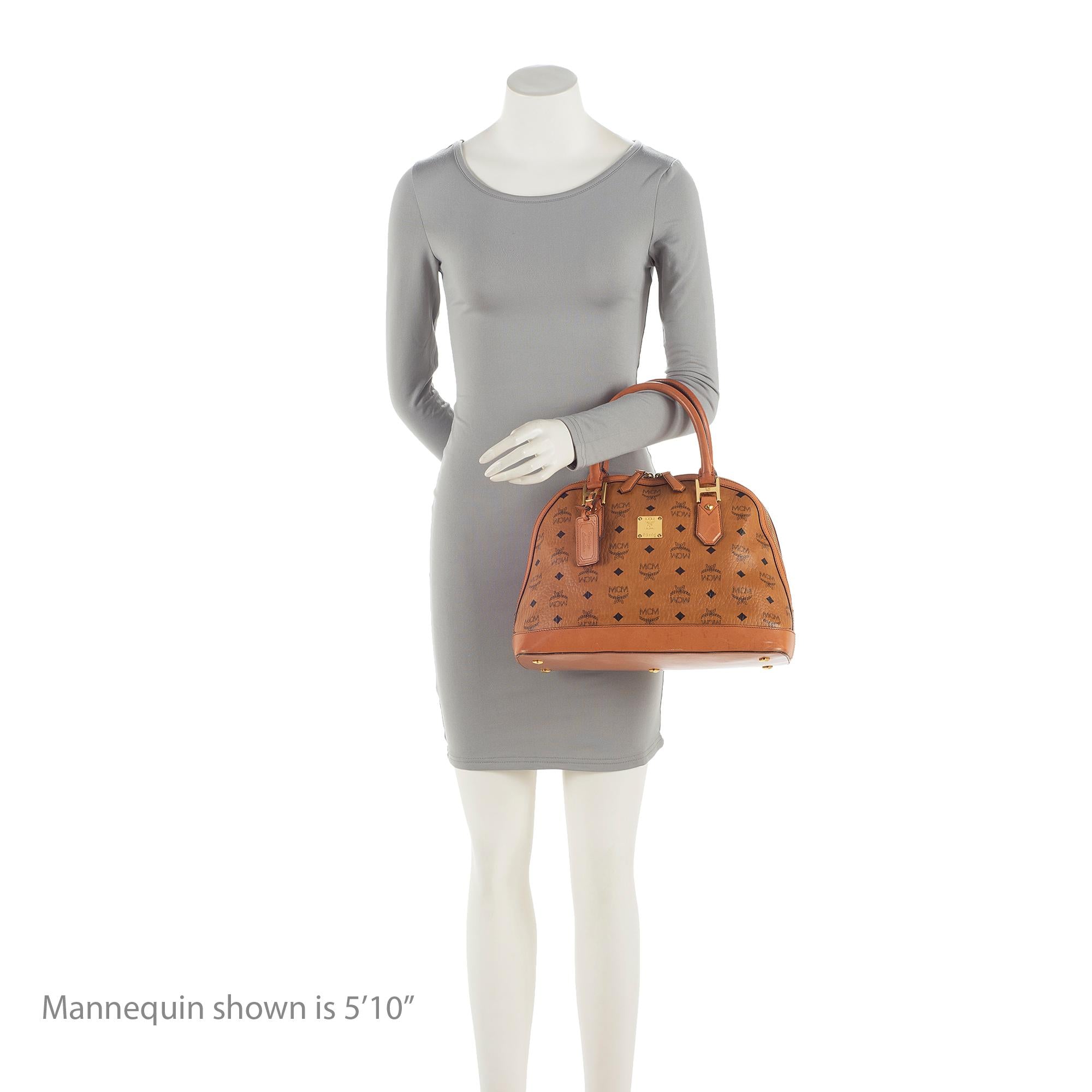 MCM Visetos Heritage Bowler Medium Satchel (SHF-22285)