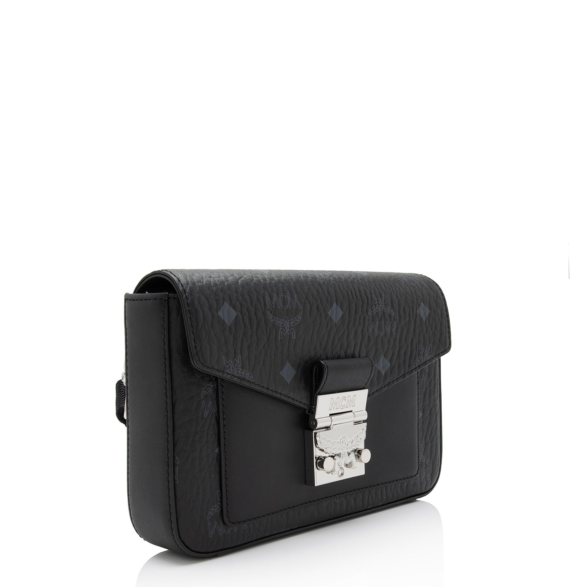 MCM Visetos Leather Millie Small Crossbody Bag (SHF-nDHdsr)