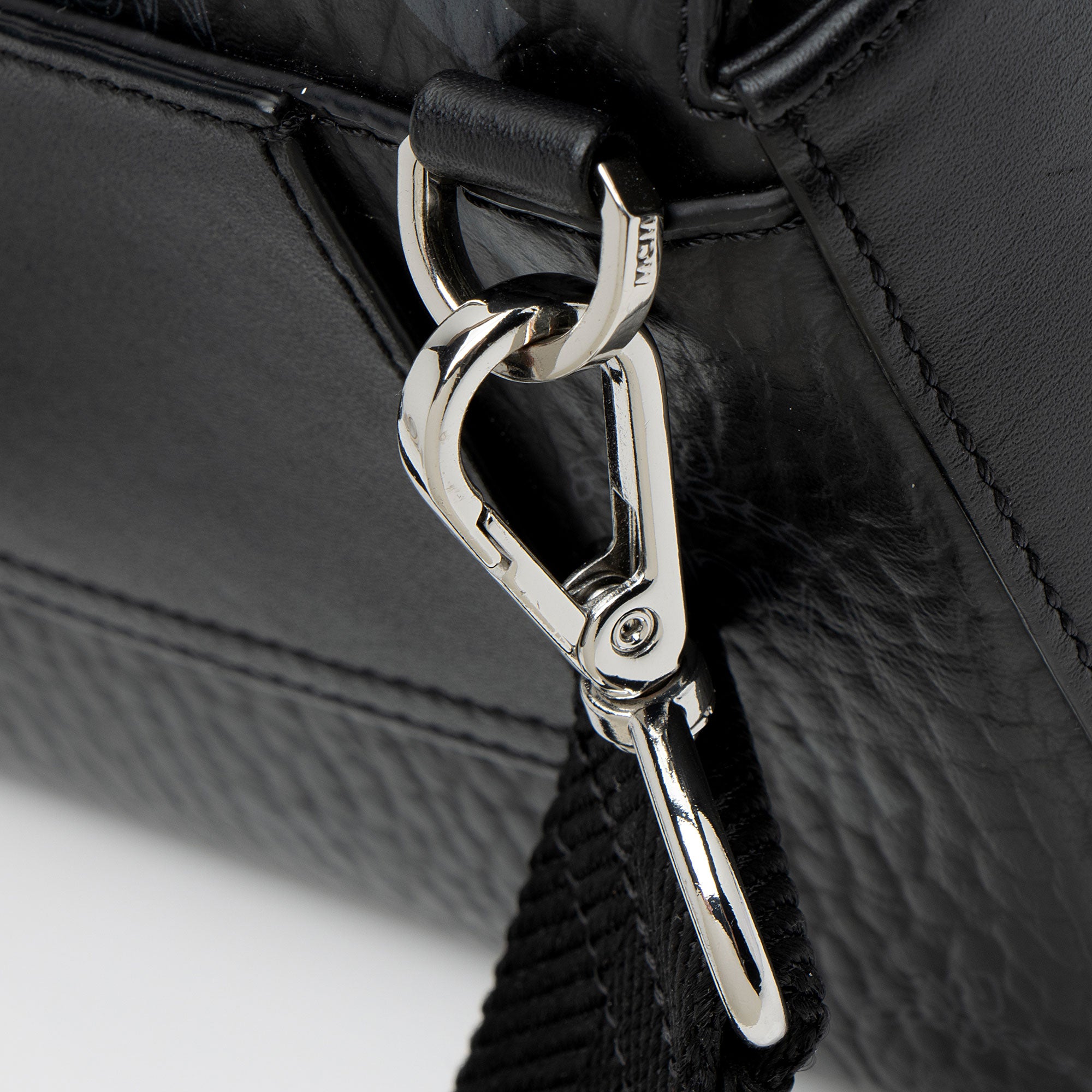 MCM Visetos Leather Millie Small Crossbody