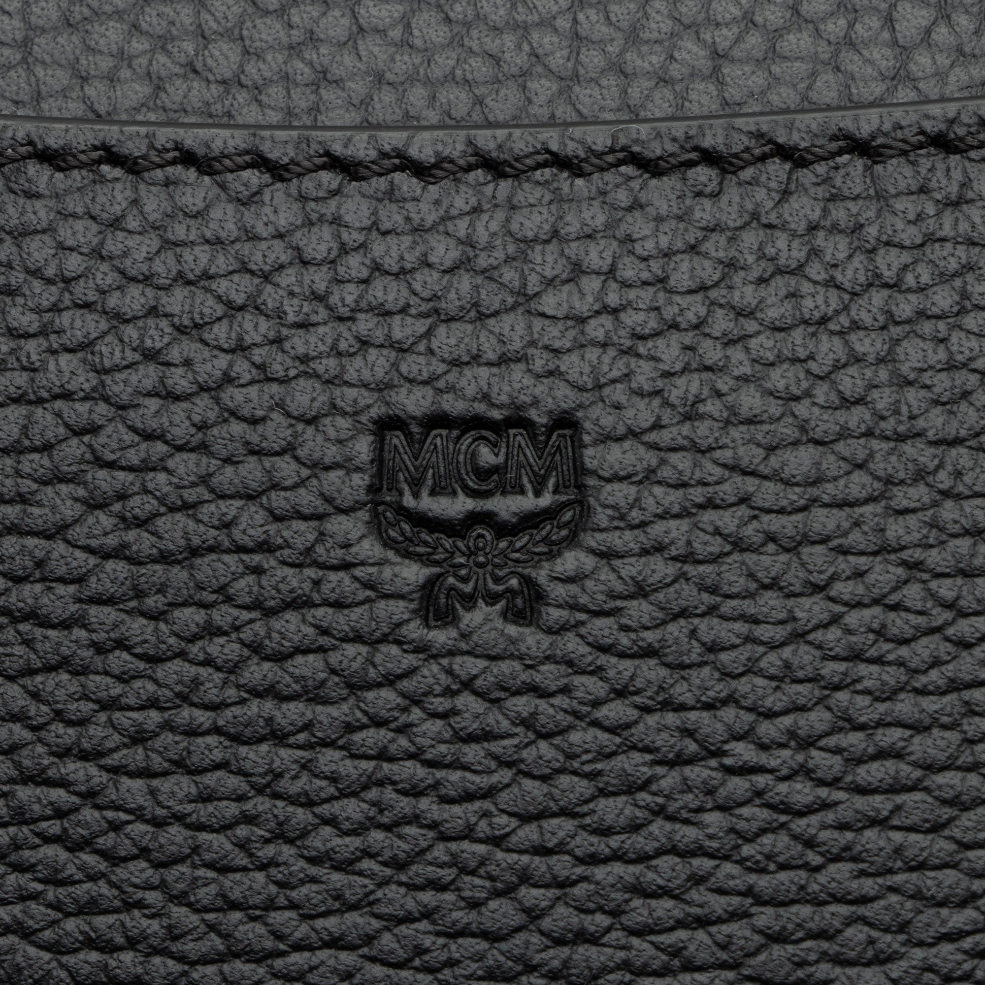 MCM Visetos Leather Patricia Top Handle