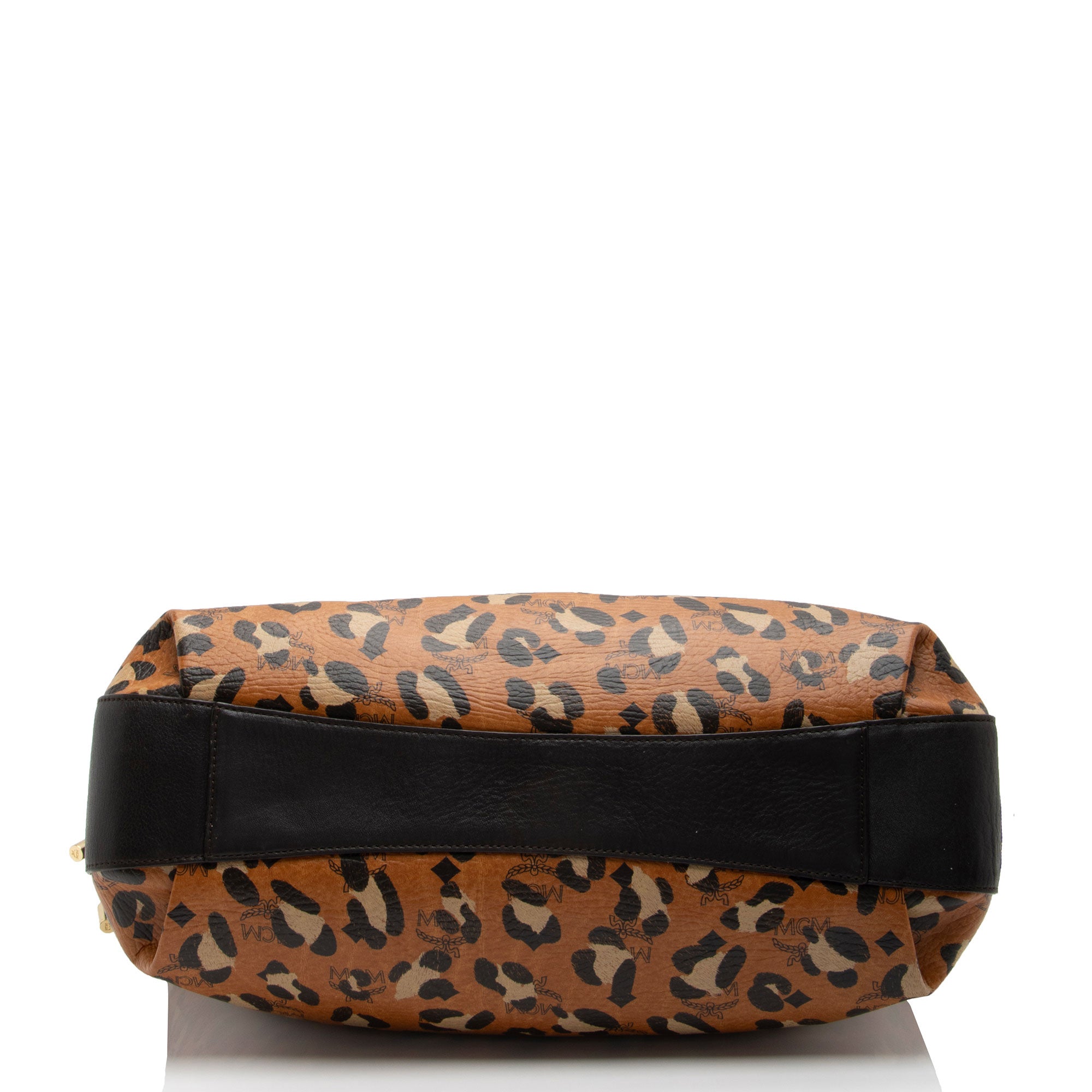 MCM Visetos Leopard Drawstring Large Tote (SHF-uyB0NU)