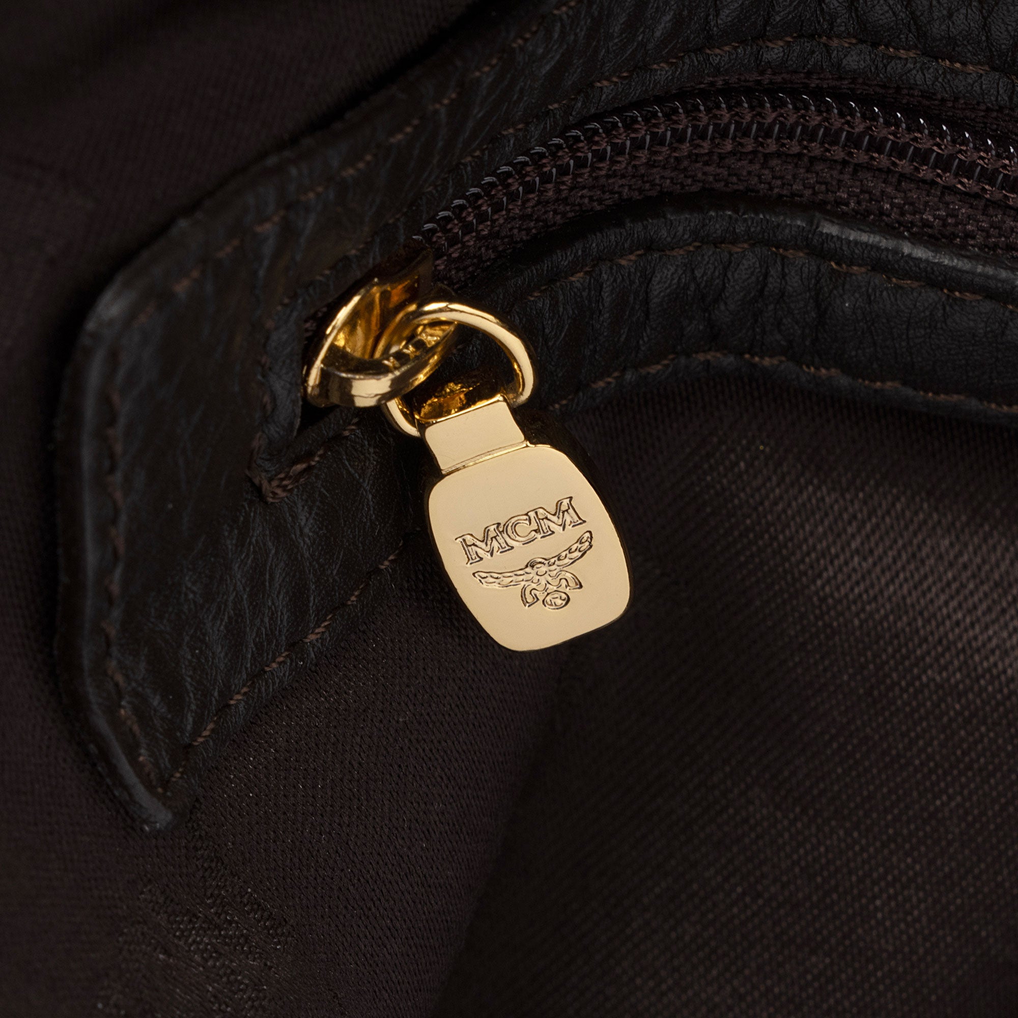 MCM Visetos Leopard Drawstring Large Tote (SHF-uyB0NU)