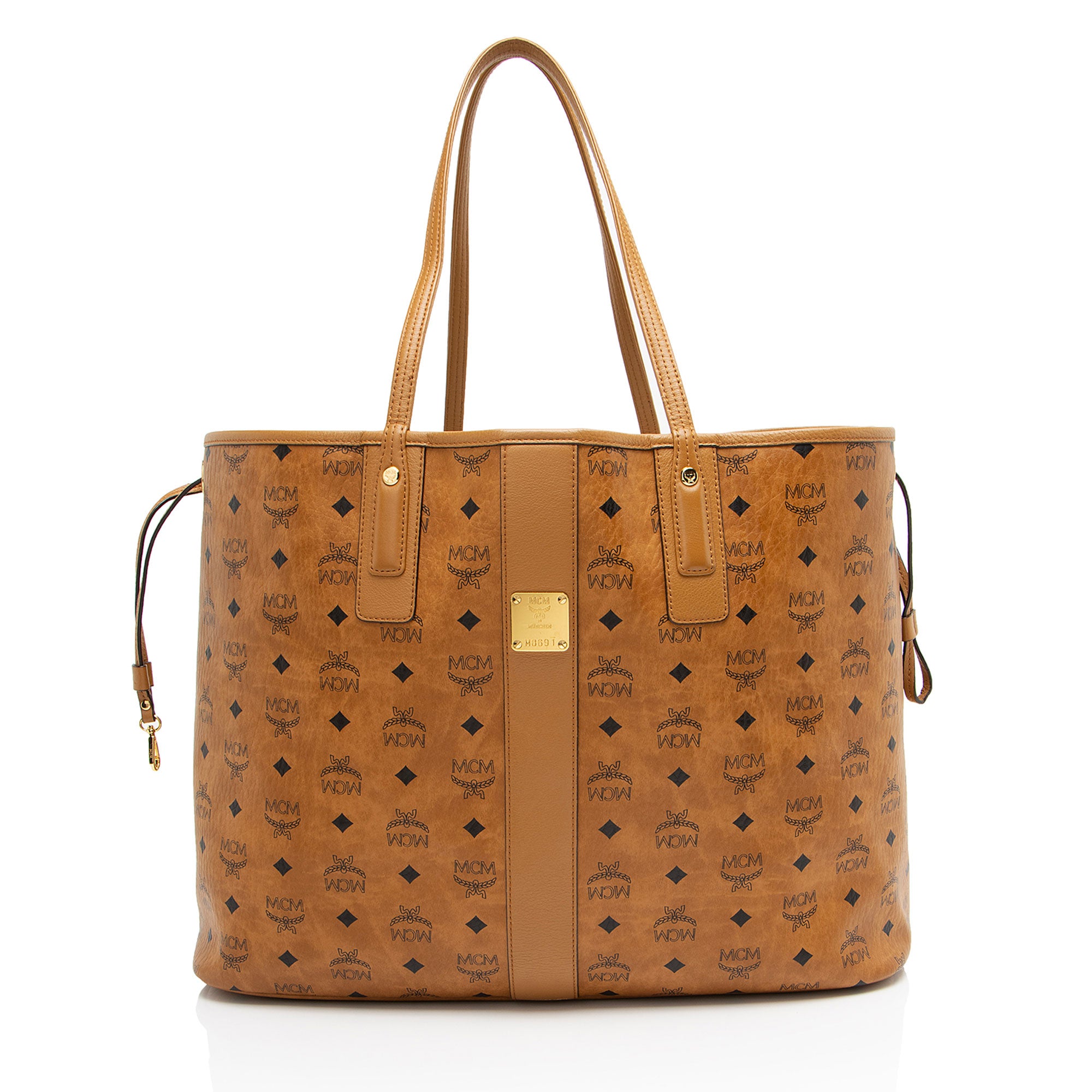 MCM Visetos Liz Reversible Large Shopper Tote