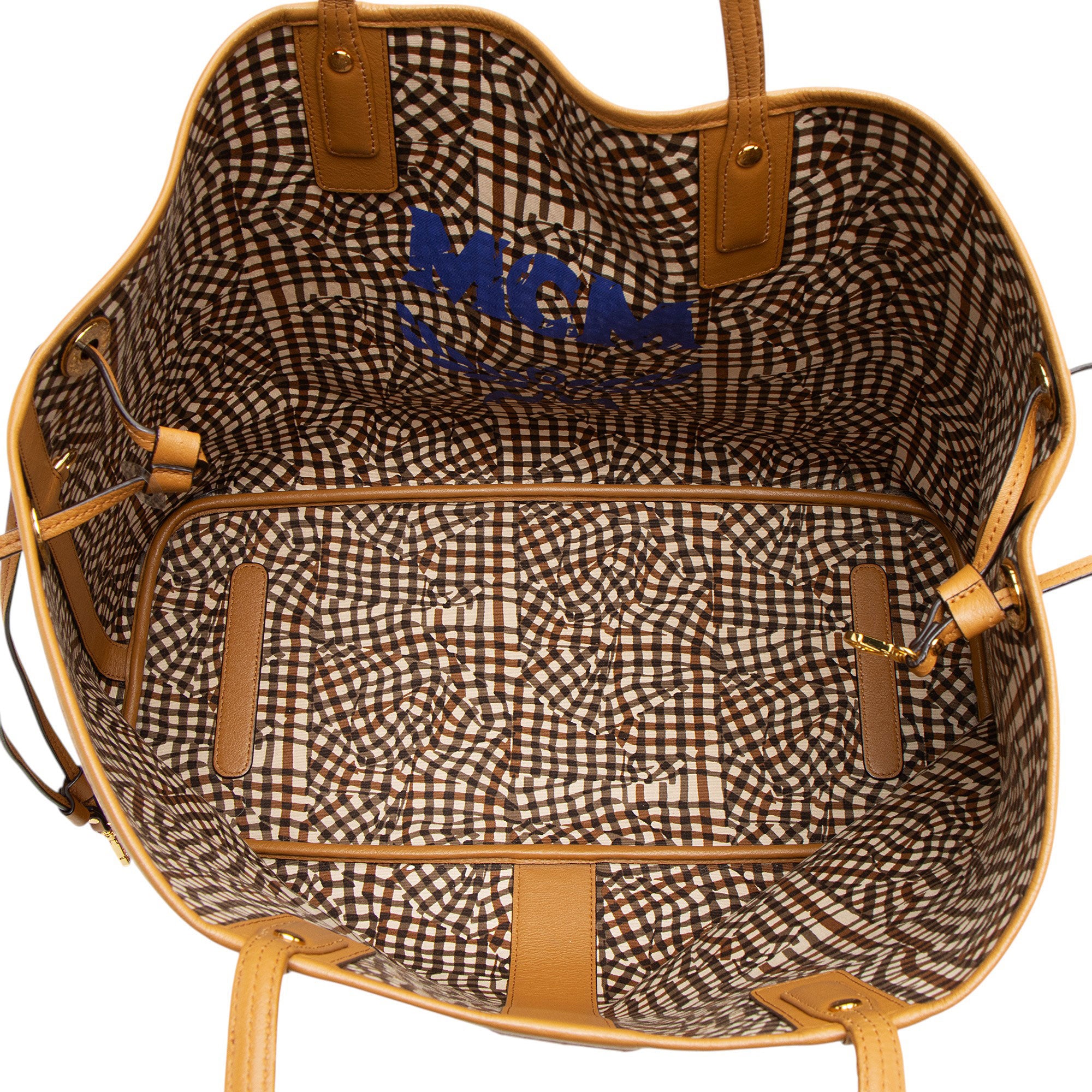 MCM Visetos Liz Reversible Large Shopper Tote