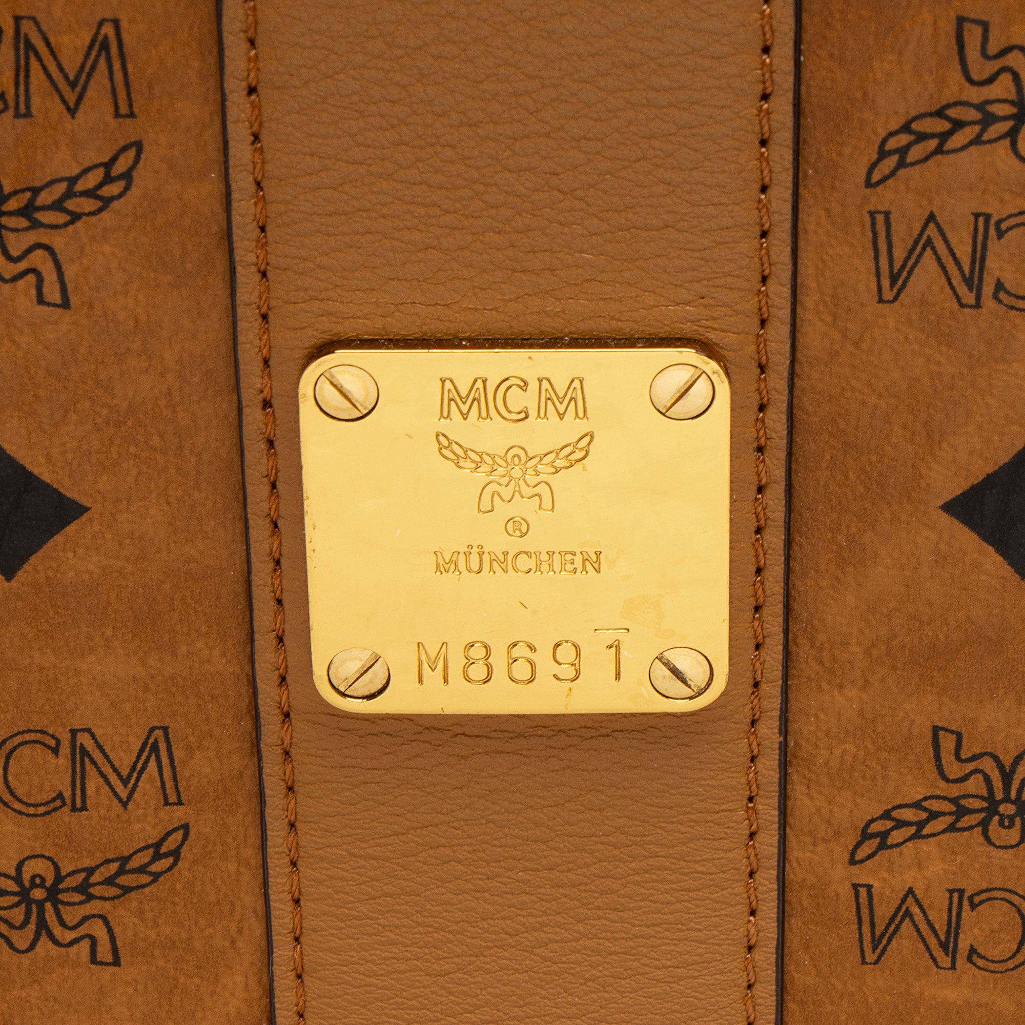 MCM Visetos Liz Reversible Large Shopper Tote