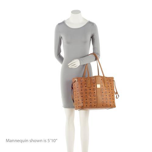 MCM Visetos Liz Reversible Medium Shopper Tote (SHF-ZLzcBE)