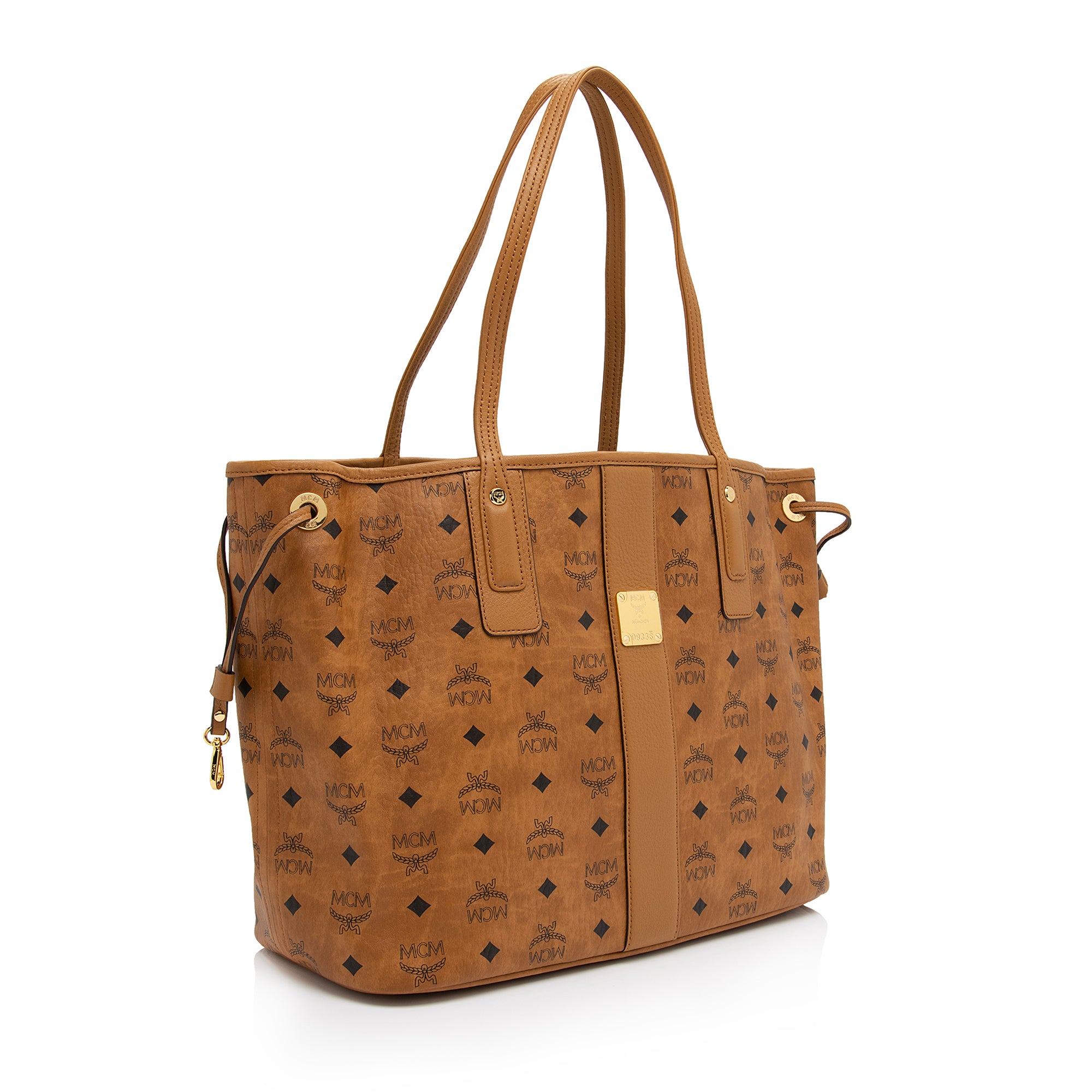 MCM Visetos Liz Reversible Medium Shopper Tote (SHF-ZLzcBE)