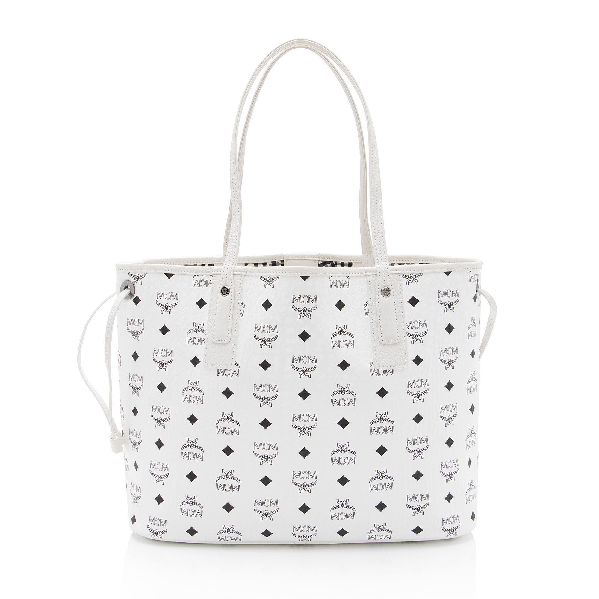 MCM Visetos Liz Reversible Medium Shopper Tote (SHF-XhcHsS)