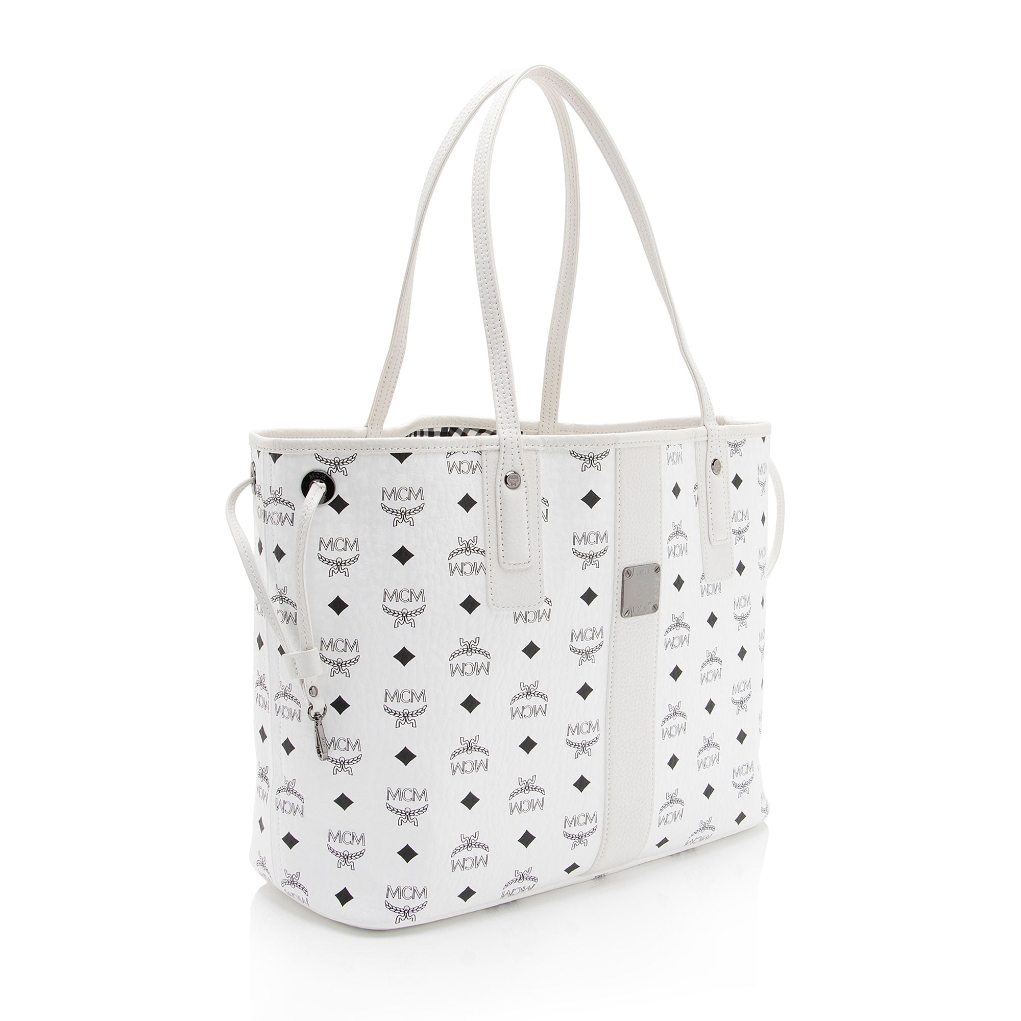 MCM Visetos Liz Reversible Medium Shopper Tote (SHF-XhcHsS)