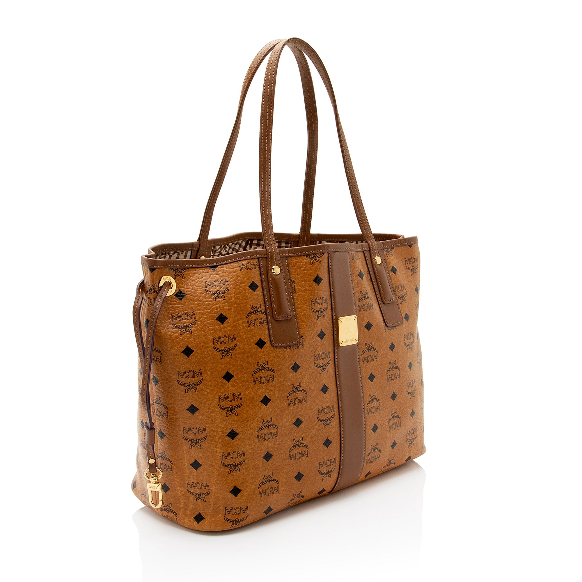 MCM Visetos Liz Reversible Medium Shopper Tote (SHF-LKjKIc)