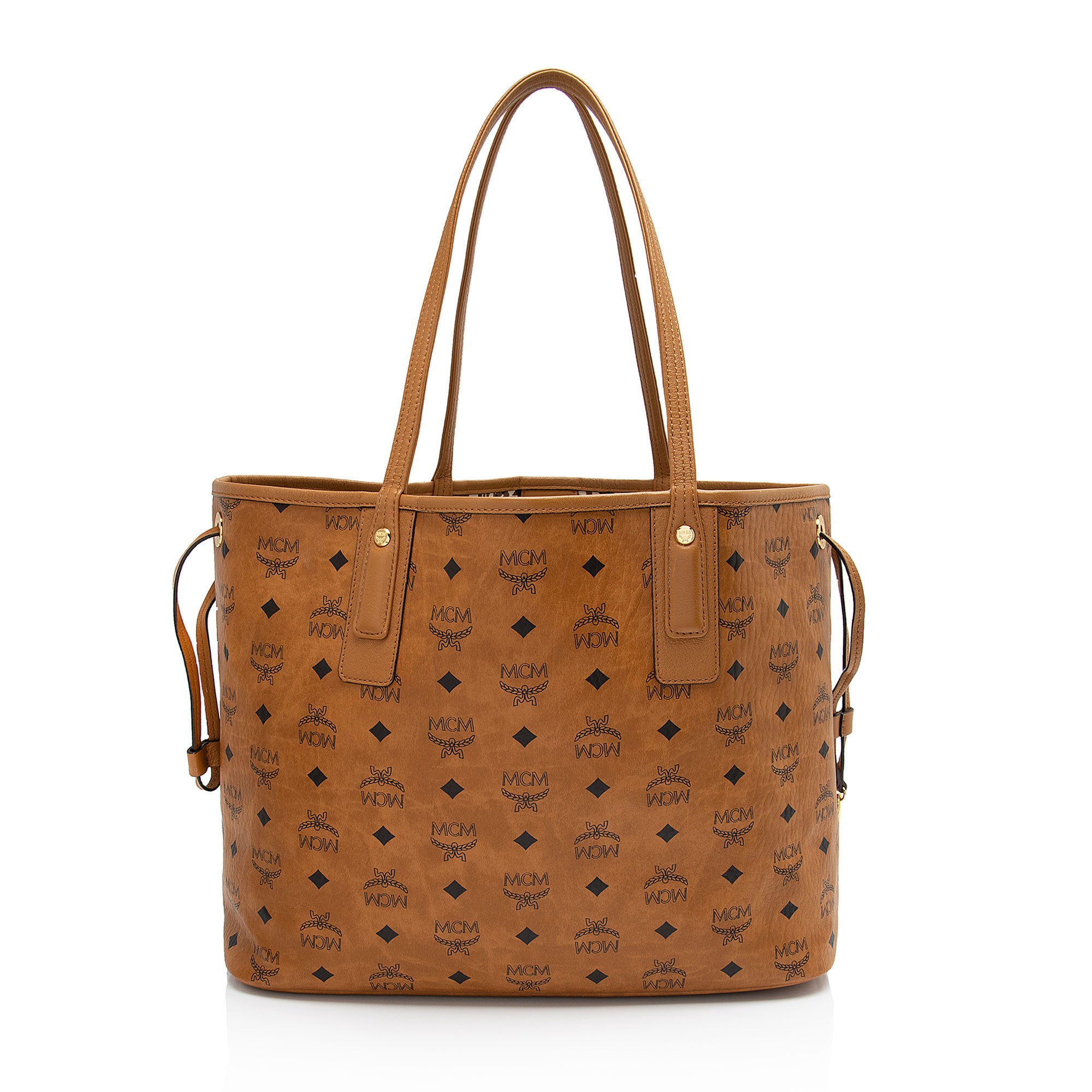 MCM Visetos Liz Reversible Medium Shopper Tote (SHF-IEGHMl)