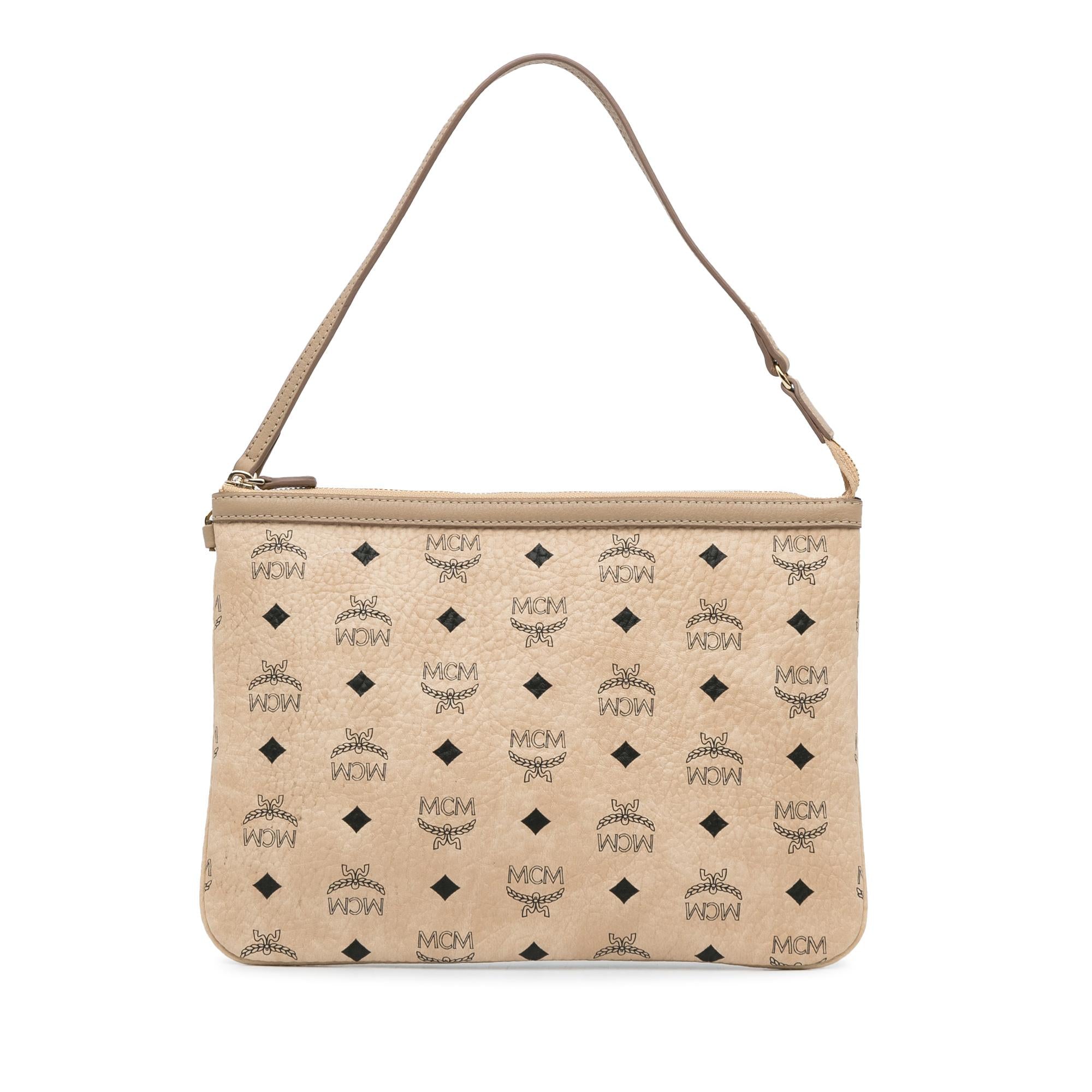 MCM Visetos Liz Shopper Tote Pouch (SHG-N8tfp1)