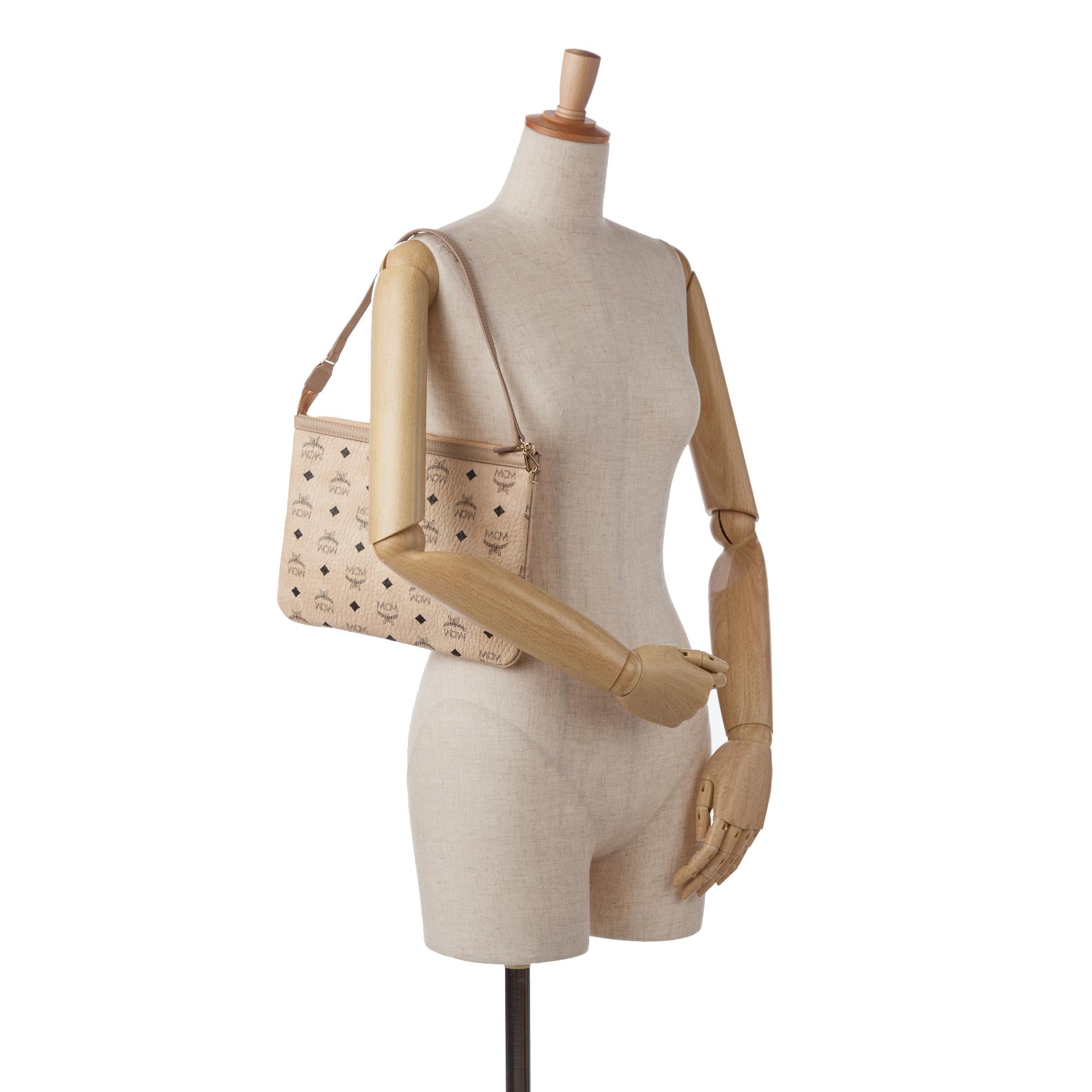 MCM Visetos Liz Shopper Tote Pouch (SHG-N8tfp1)