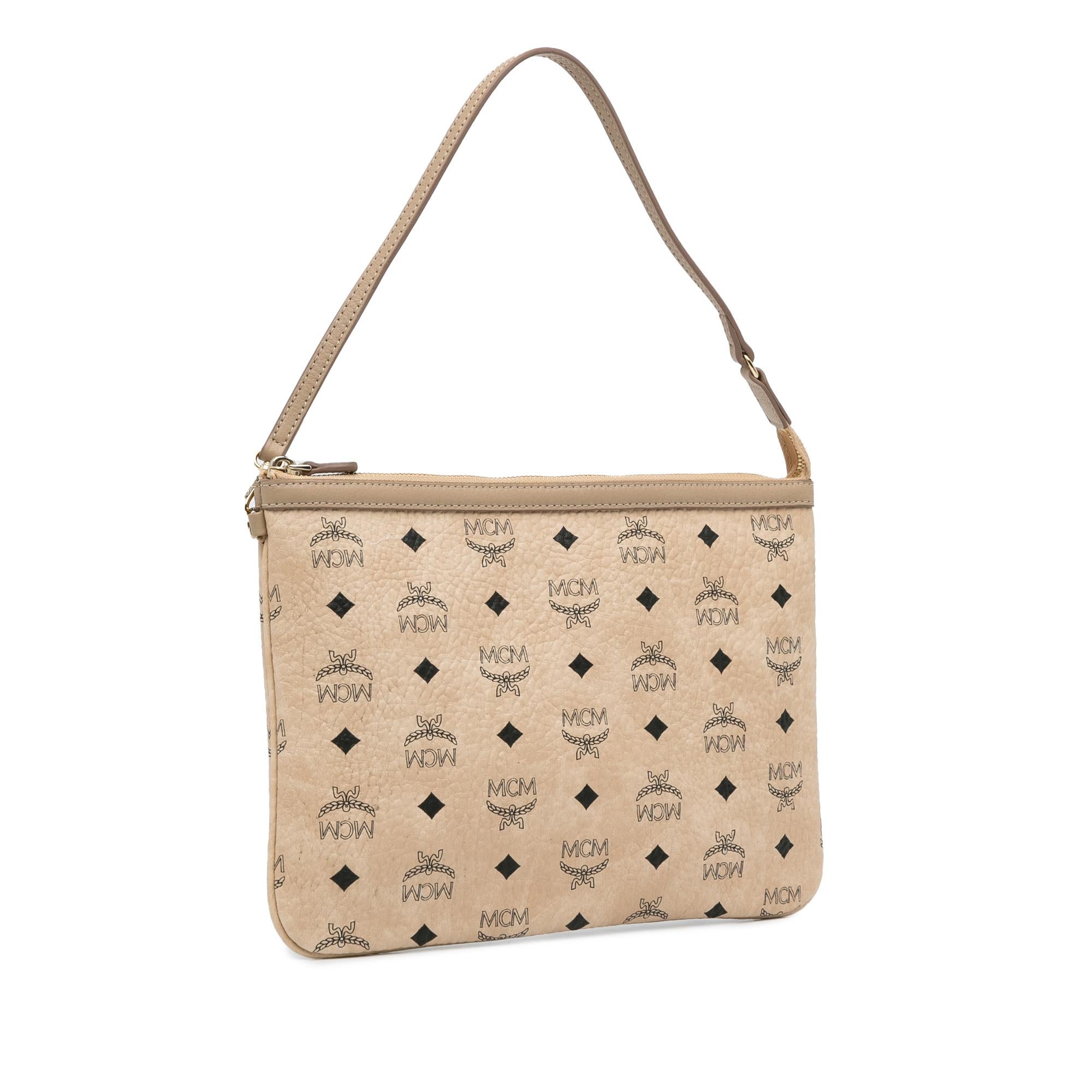 MCM Visetos Liz Shopper Tote Pouch (SHG-N8tfp1)