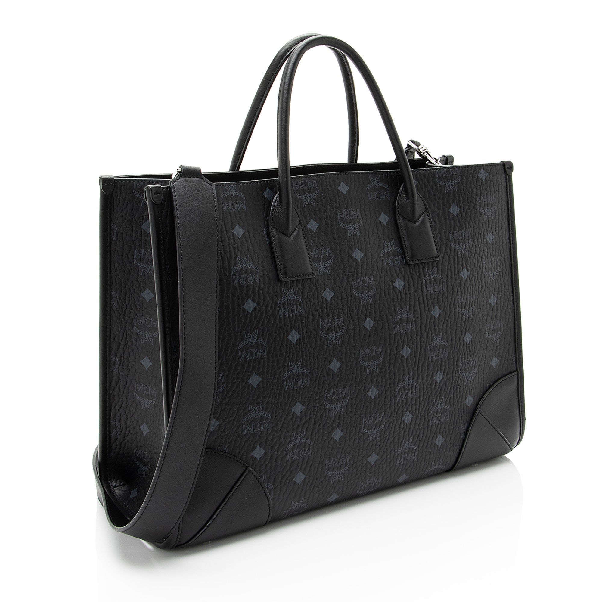 MCM Visetos Munchen Large Tote