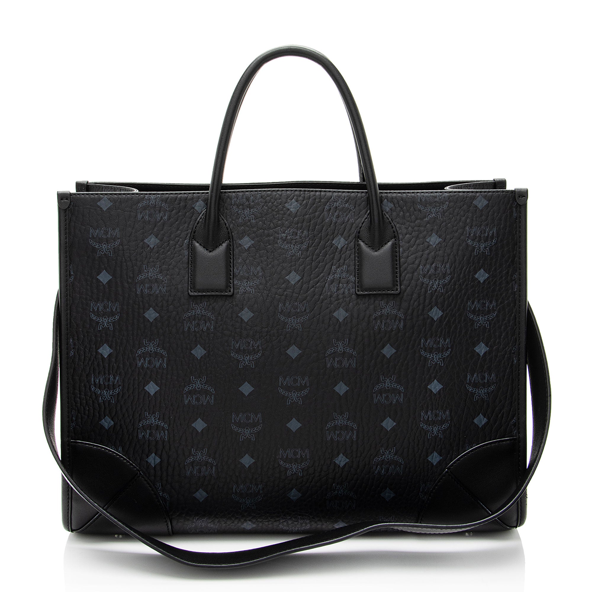 MCM Visetos Munchen Large Tote