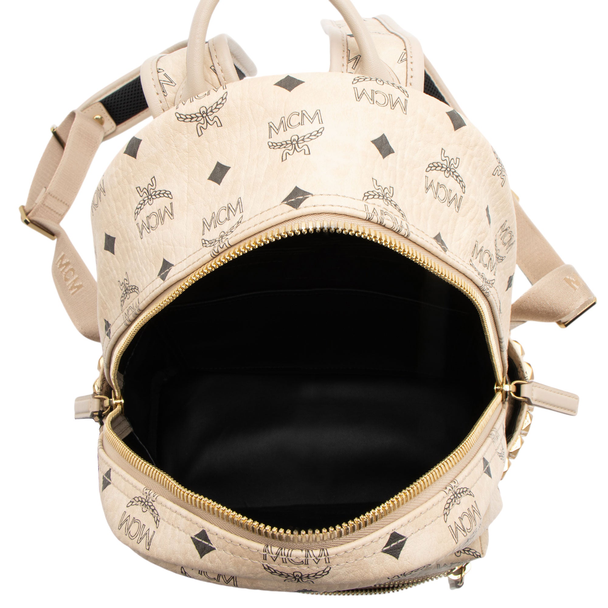 MCM Visetos Side Studs Stark Small Backpack
