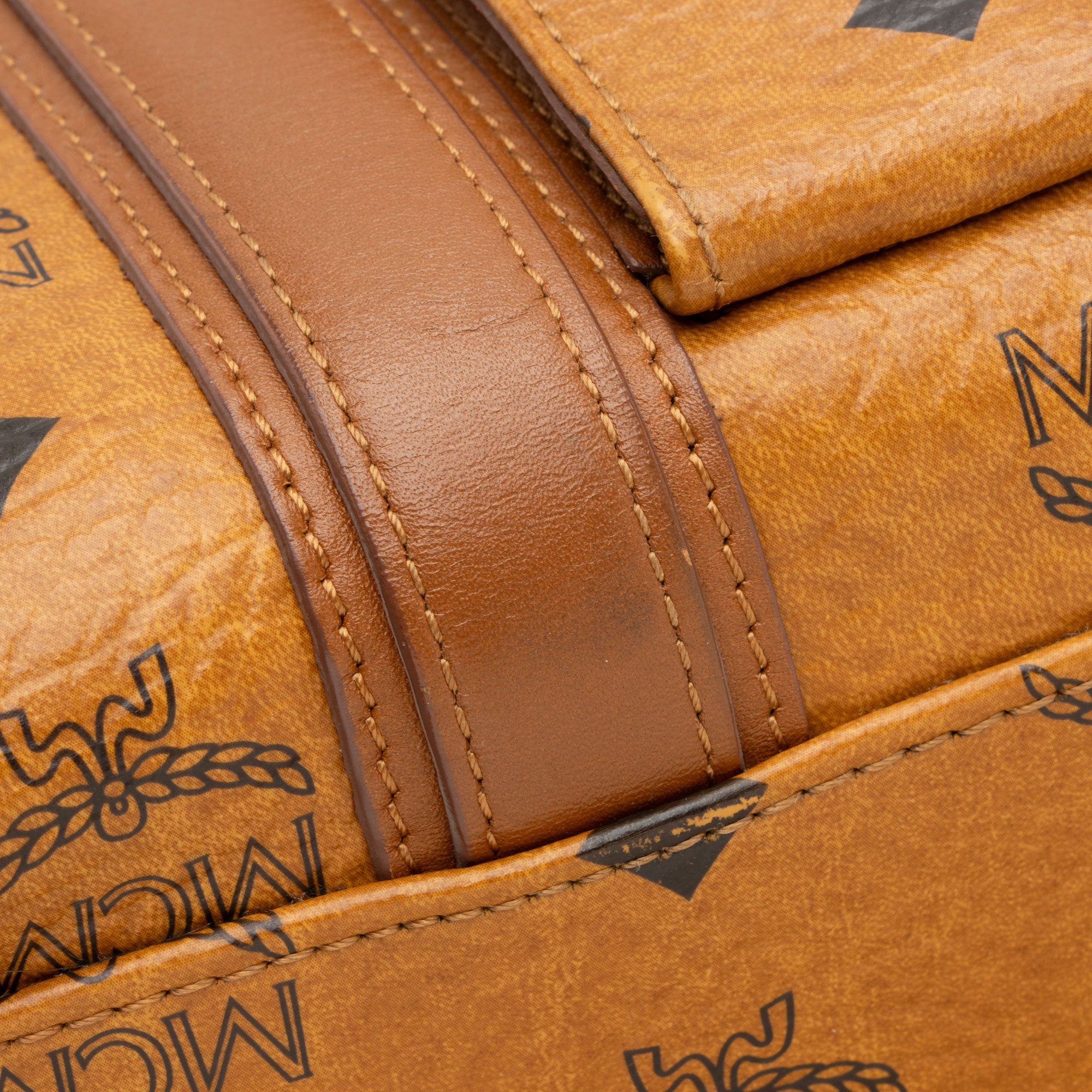 MCM Visetos Small Boston Bag