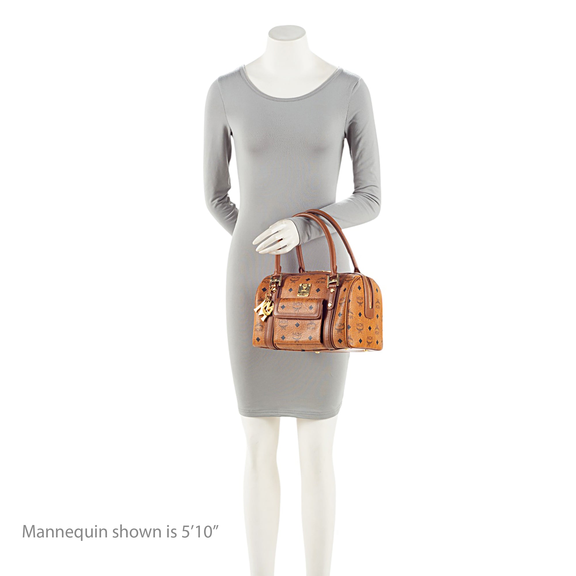 MCM Visetos Small Boston Bag
