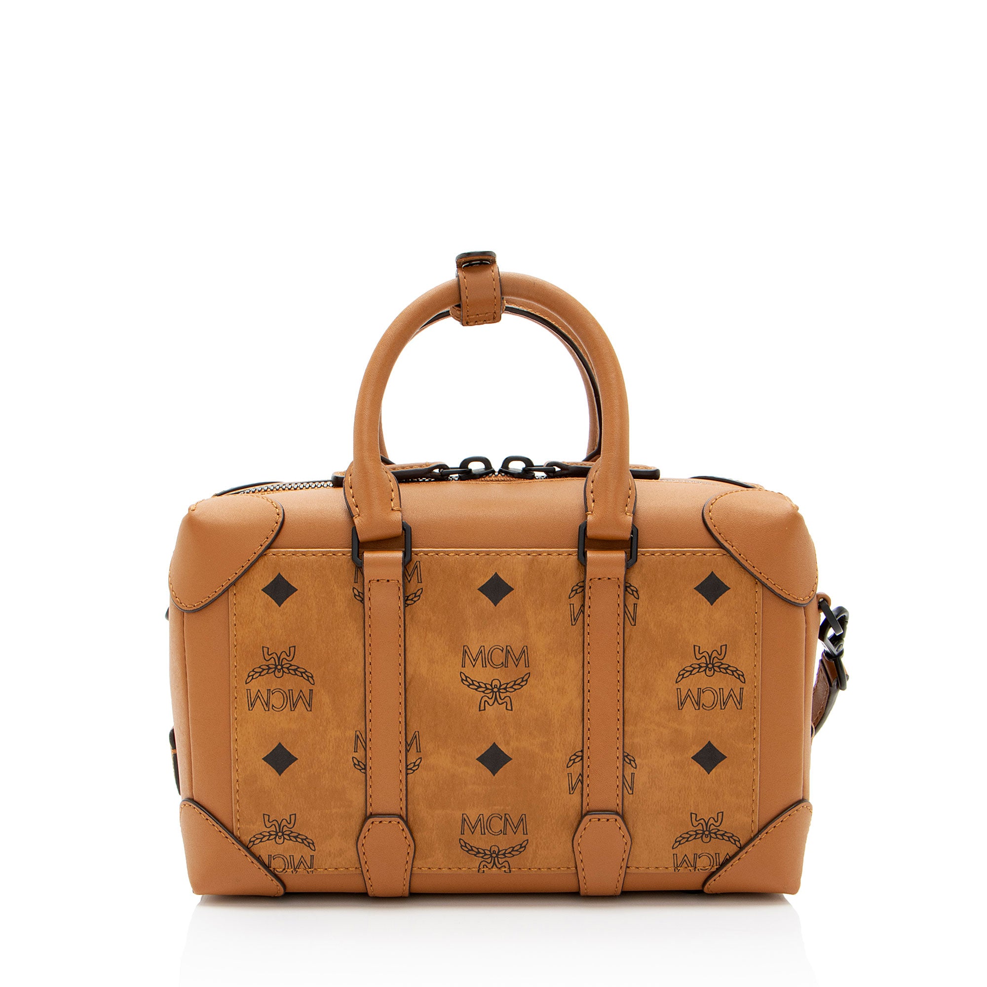 MCM Visetos Soft Berlin Small Satchel