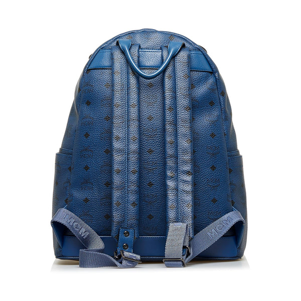 MCM Visetos Bi-Color Stark Stud Medium Backpack (SHF-23796) – LuxeDH