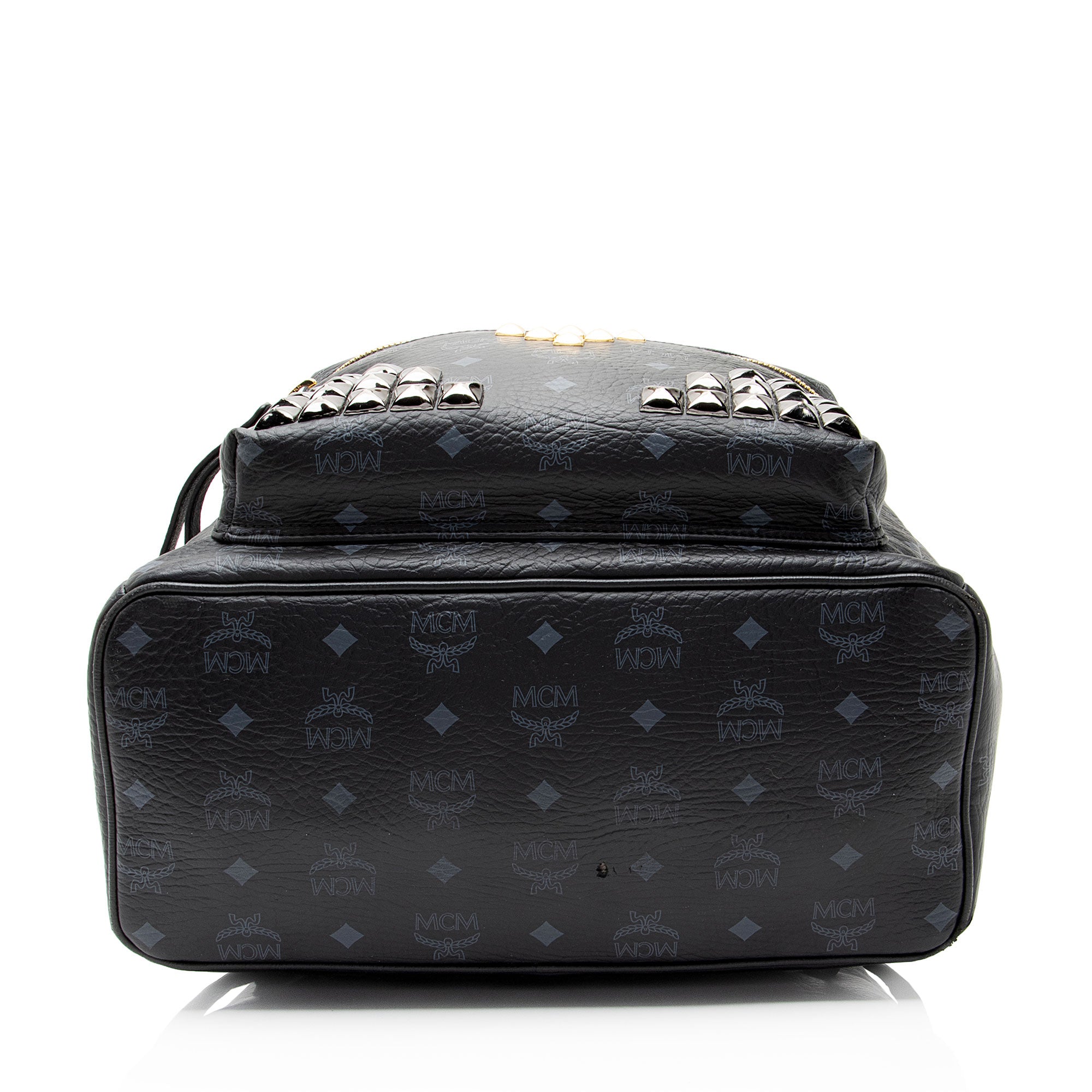 MCM Visetos Studded Stark Medium Backpack
