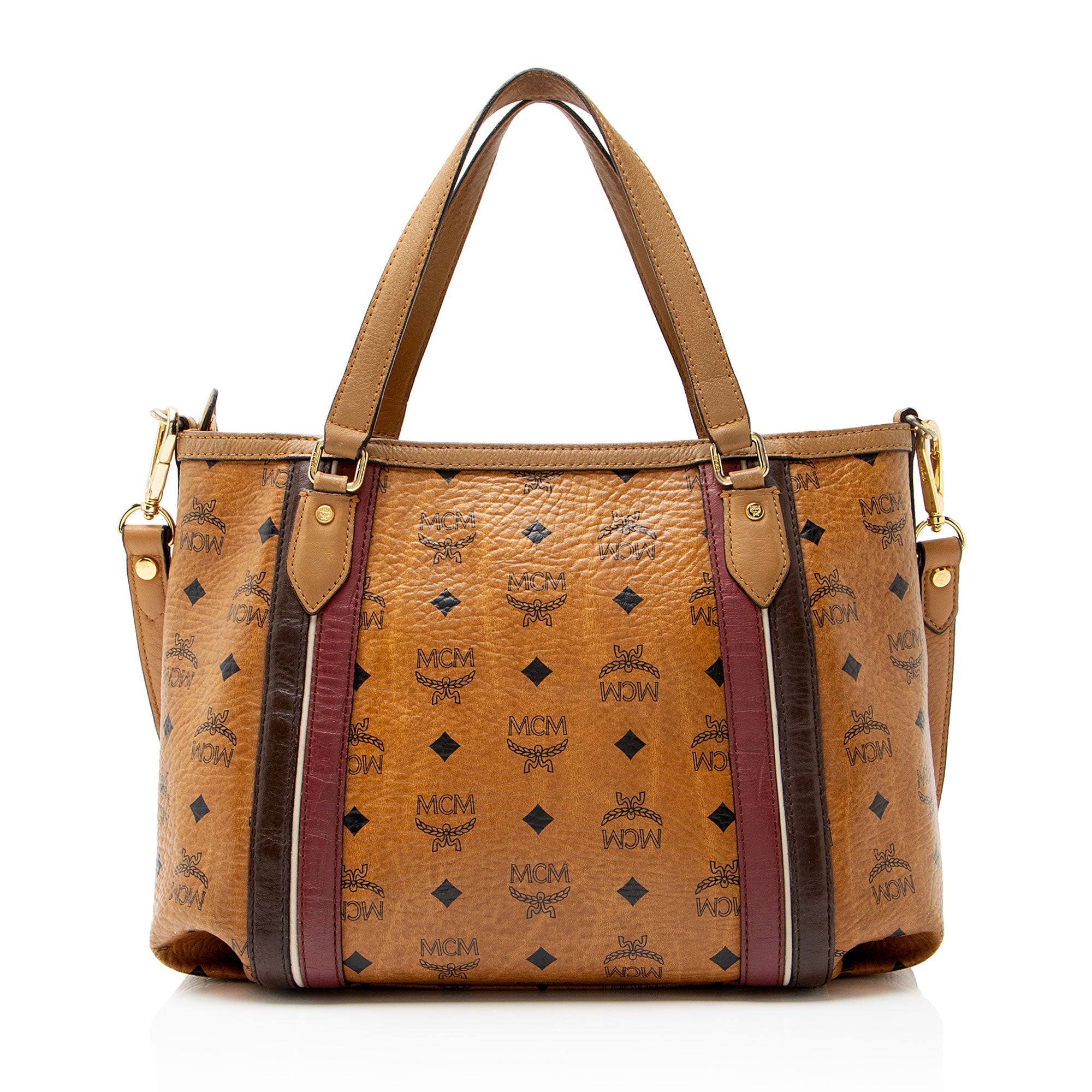 MCM Visetos Zip Tote