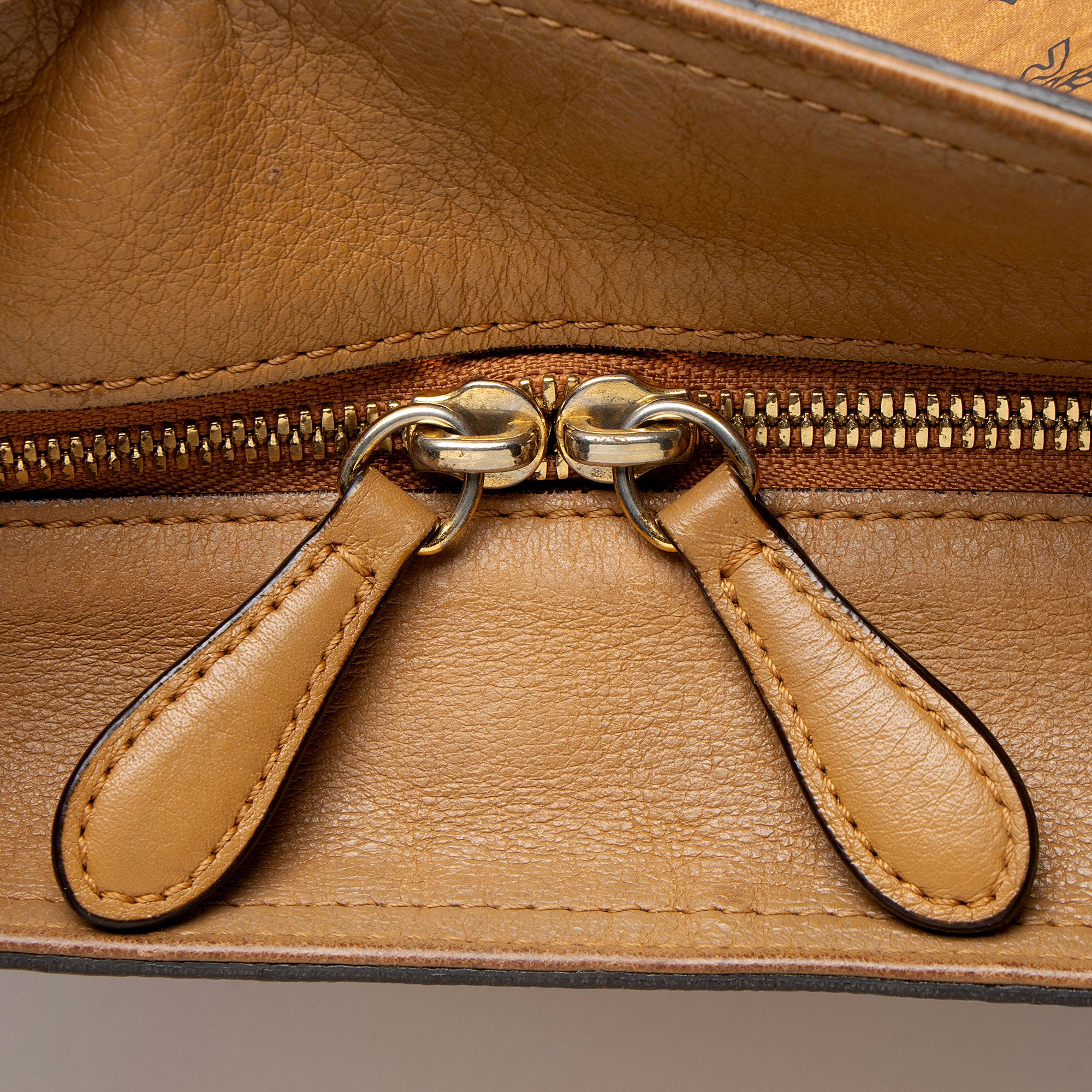 MCM Visetos Zip Tote