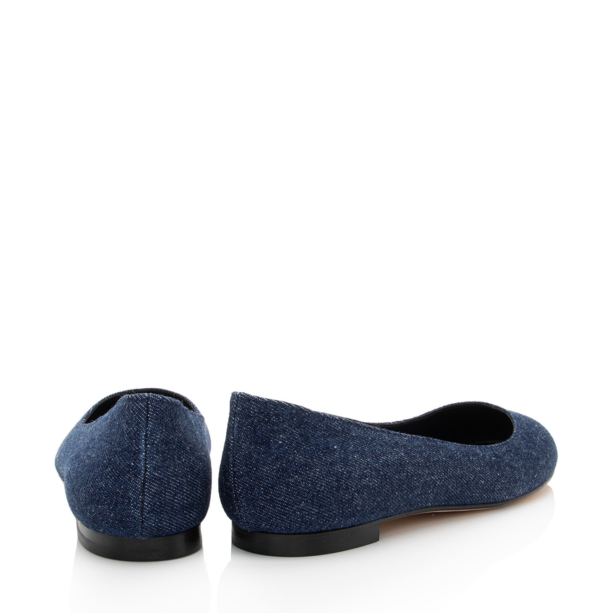 Manolo Blahnik Denim Flats - Size 10 / 40 (SHF-h1Bvkc)