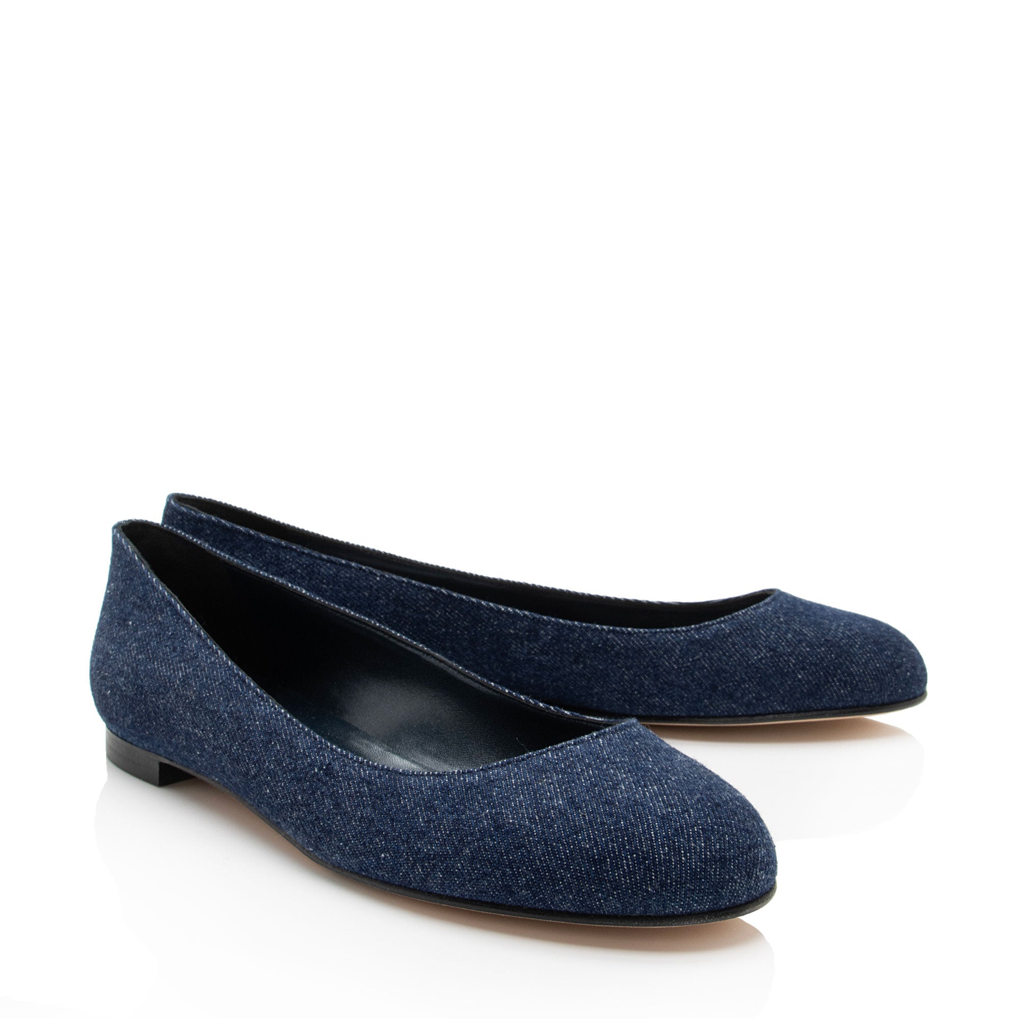 Manolo Blahnik Denim Flats - Size 10 / 40 (SHF-h1Bvkc)
