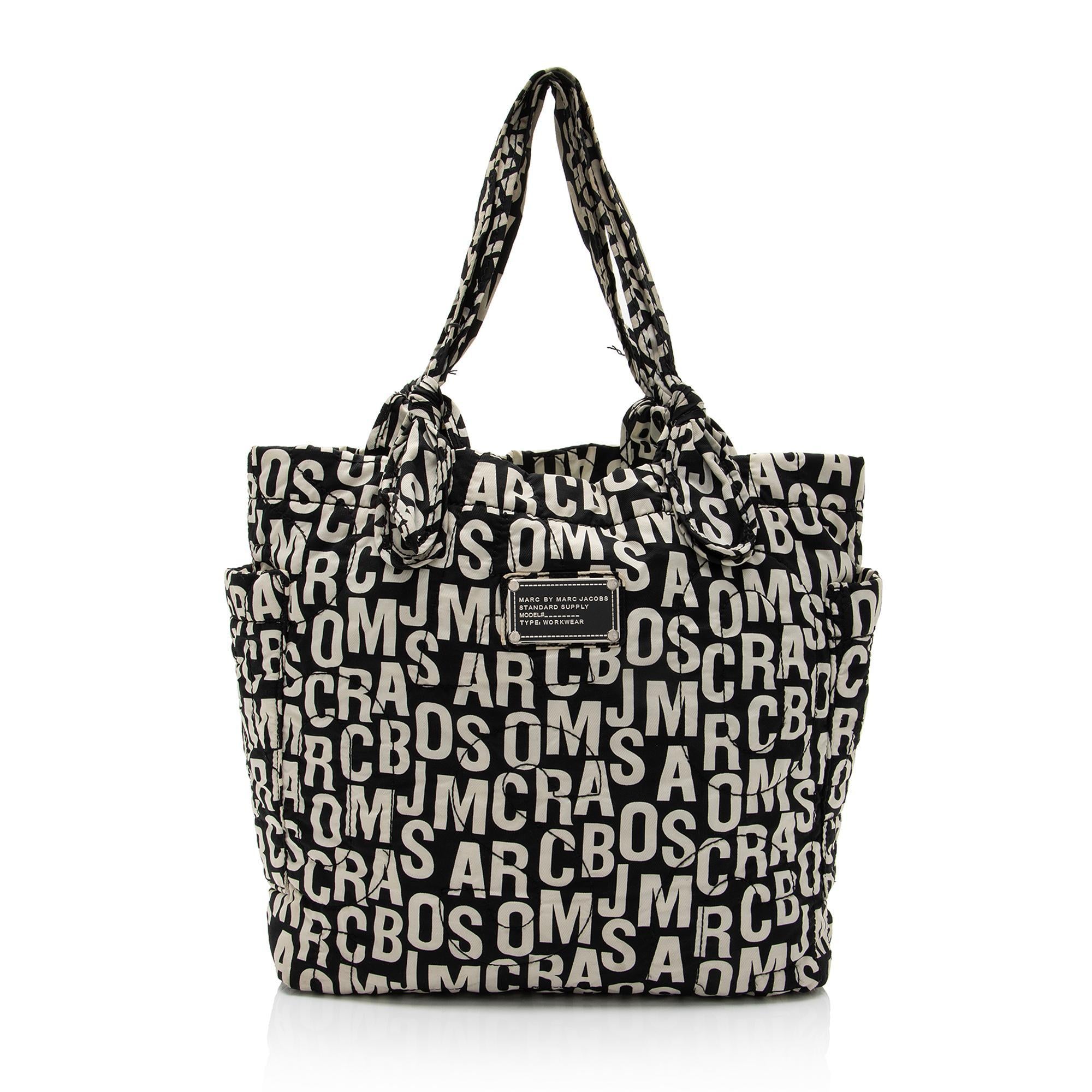 Marc By Marc Jacobs Quilted Nylon Logo Tote (SHF-QDW7AZ)