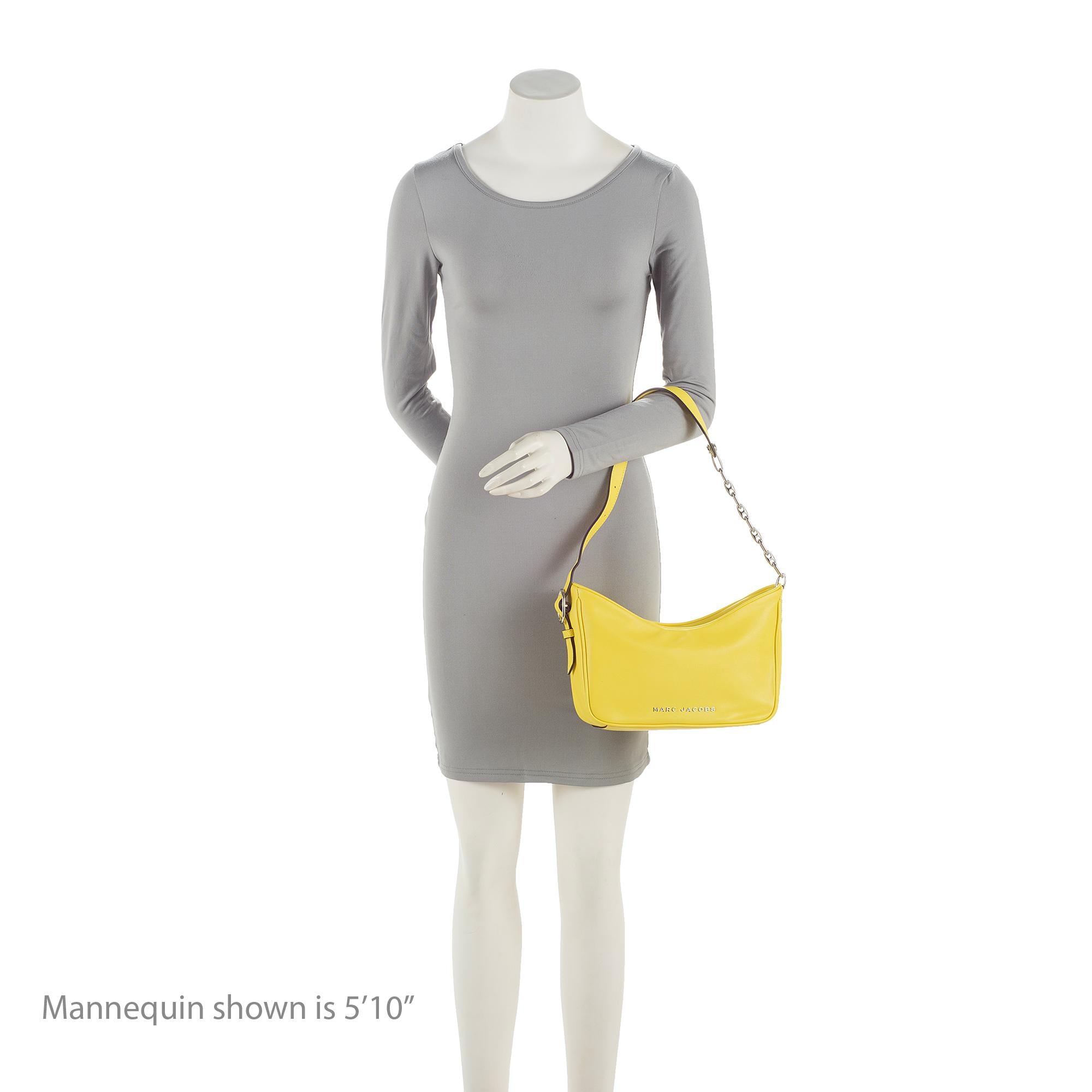 Marc Jacobs Calfskin Tempo Baguette Shoulder Bag (SHF-23283)